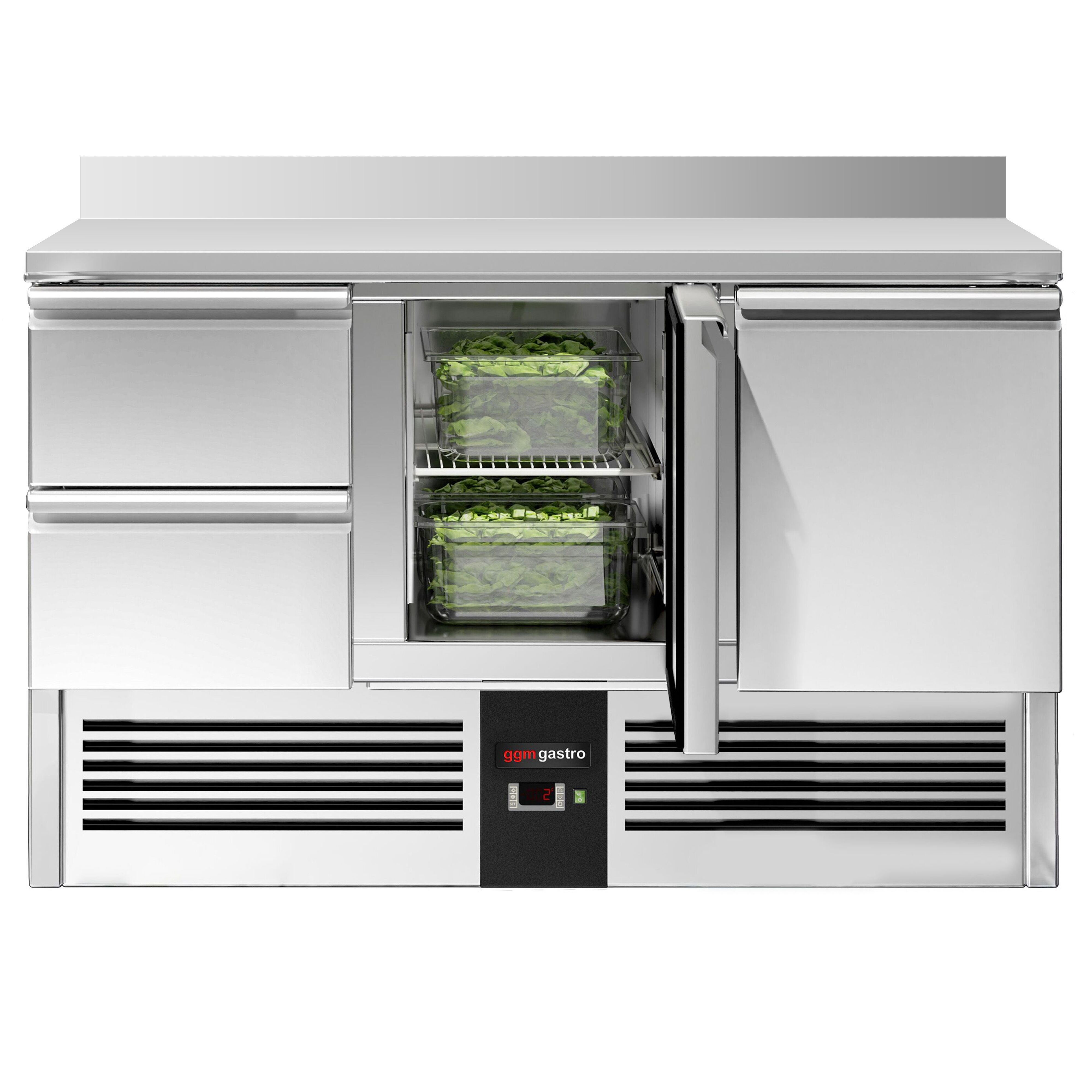 Külmlaud PREMIUM 1368×700mm, 2 ust ja 2 sahtlit