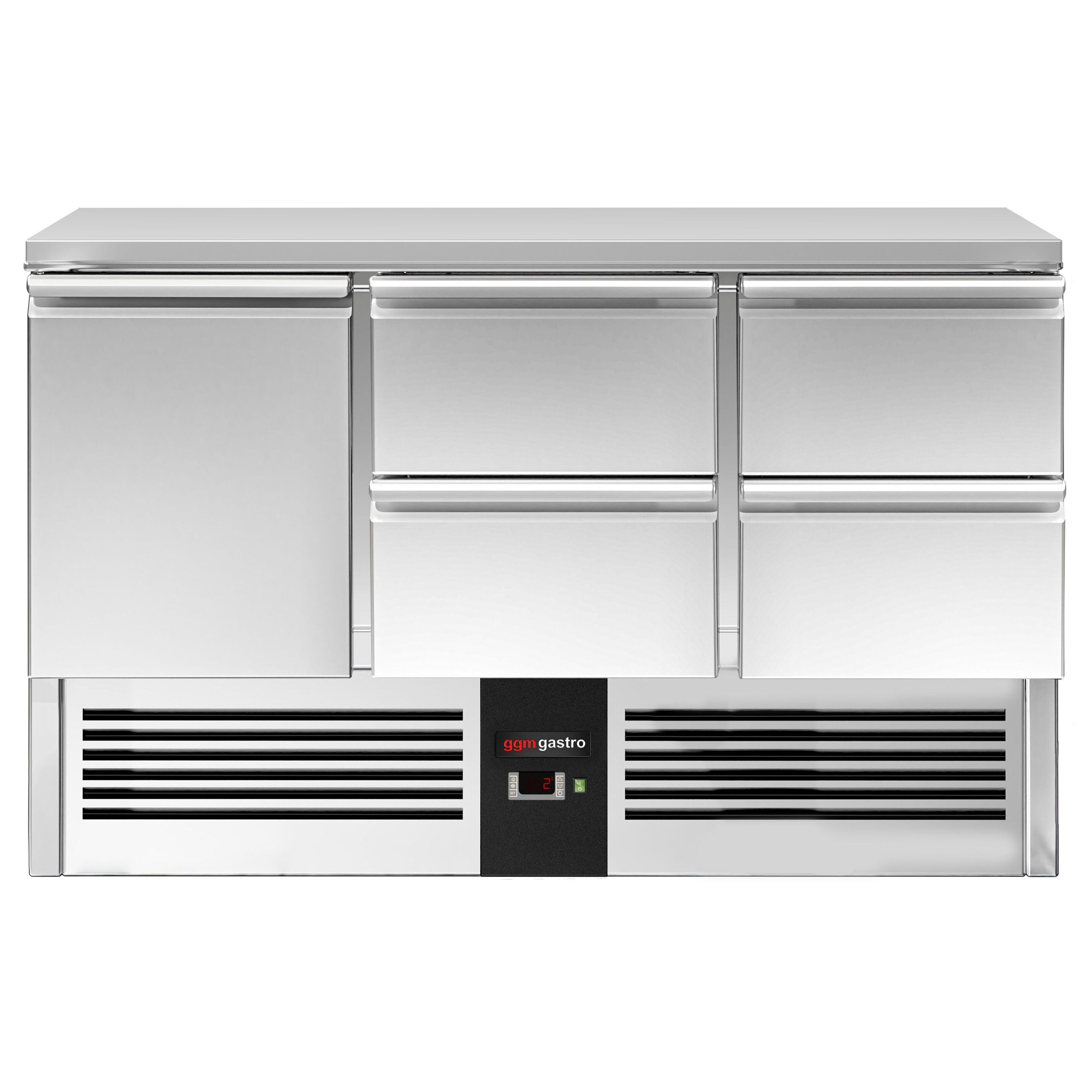 Külmlaud PREMIUM 1368×700mm, 1 uks ja 4 sahtlit