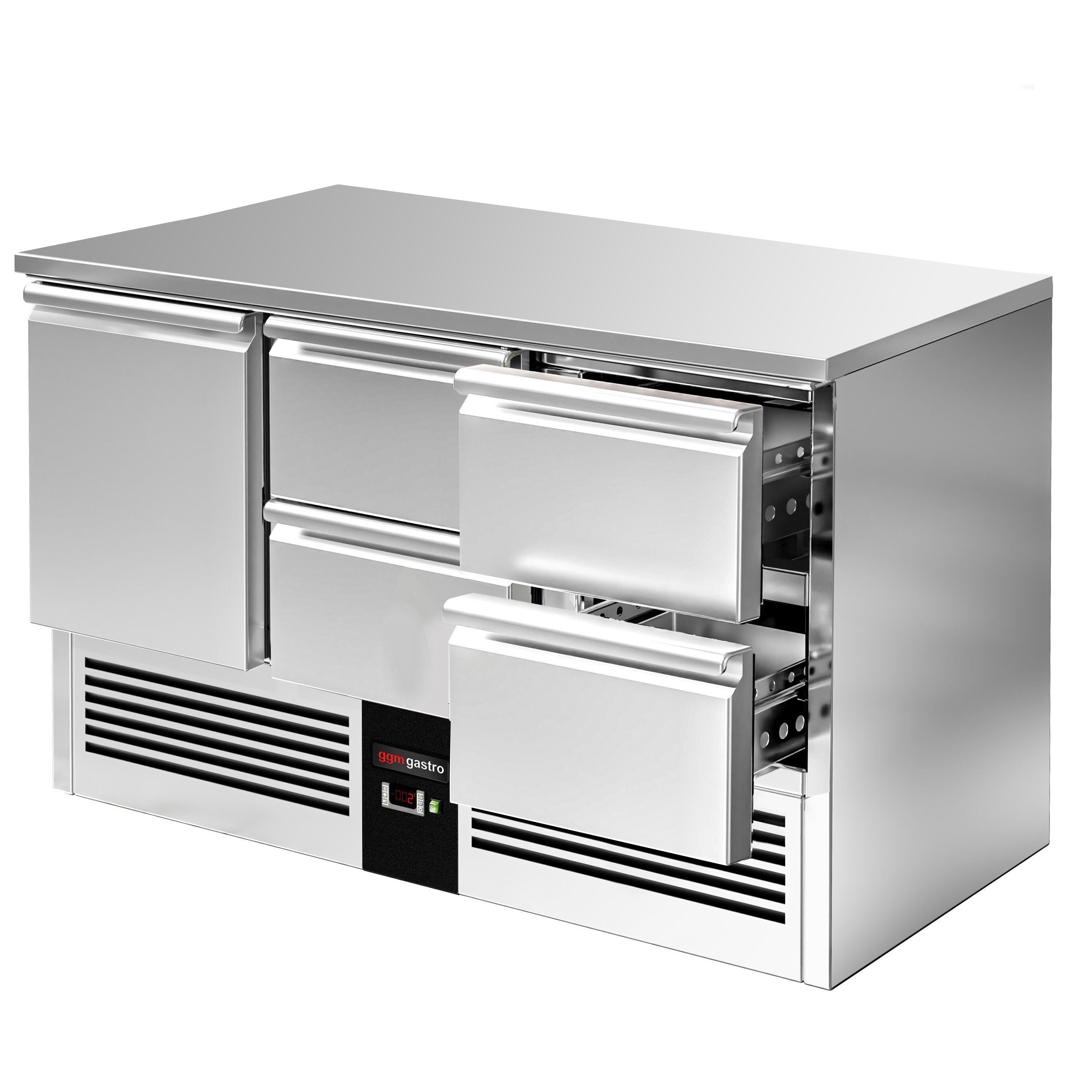 Külmlaud PREMIUM 1368×700mm, 1 uks ja 4 sahtlit