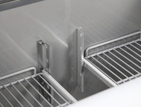 Külmlaud PREMIUM 1368×700mm, 1 uks ja 4 sahtlit