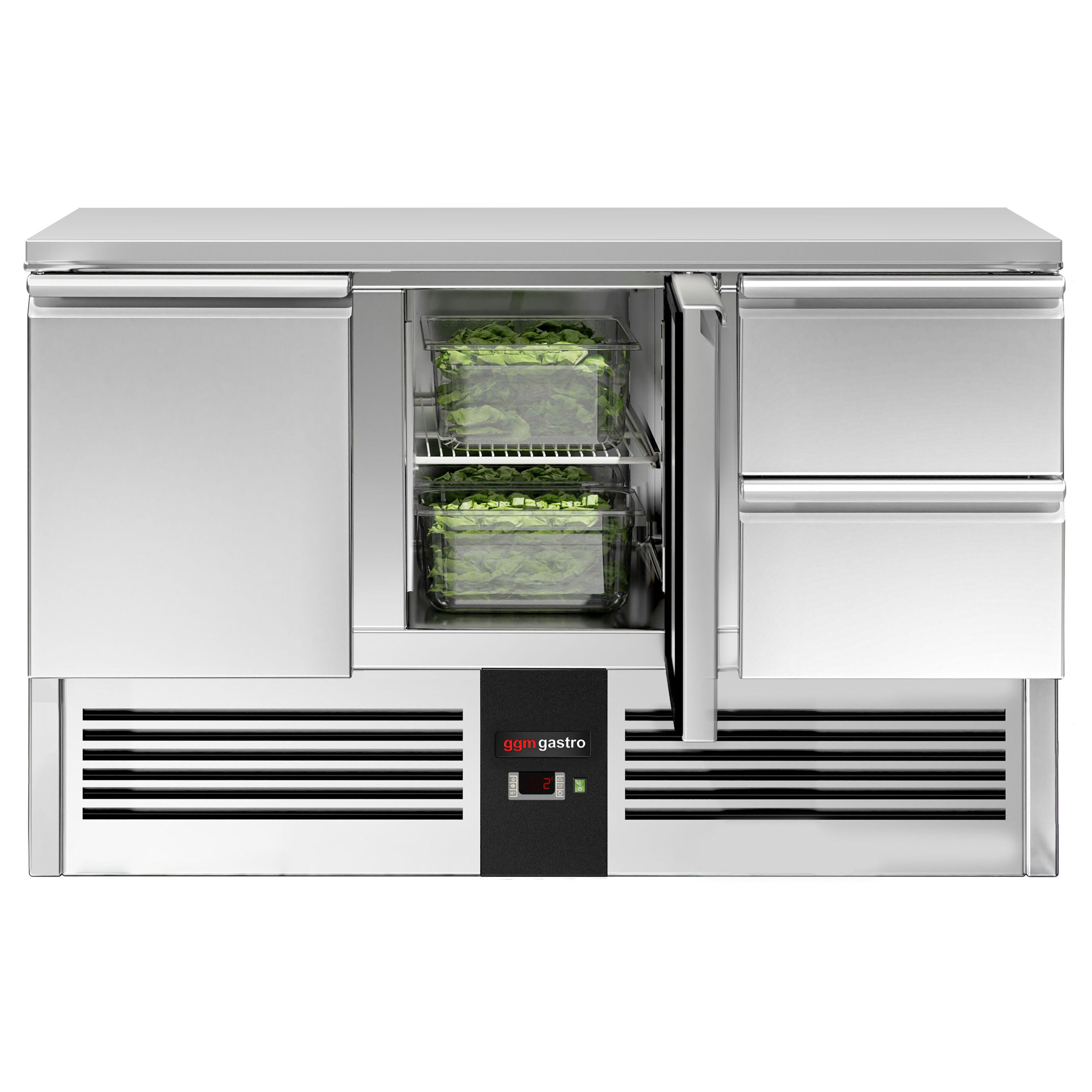 Külmlaud PREMIUM 1368×700mm, 2 ust ja 2 sahtlit