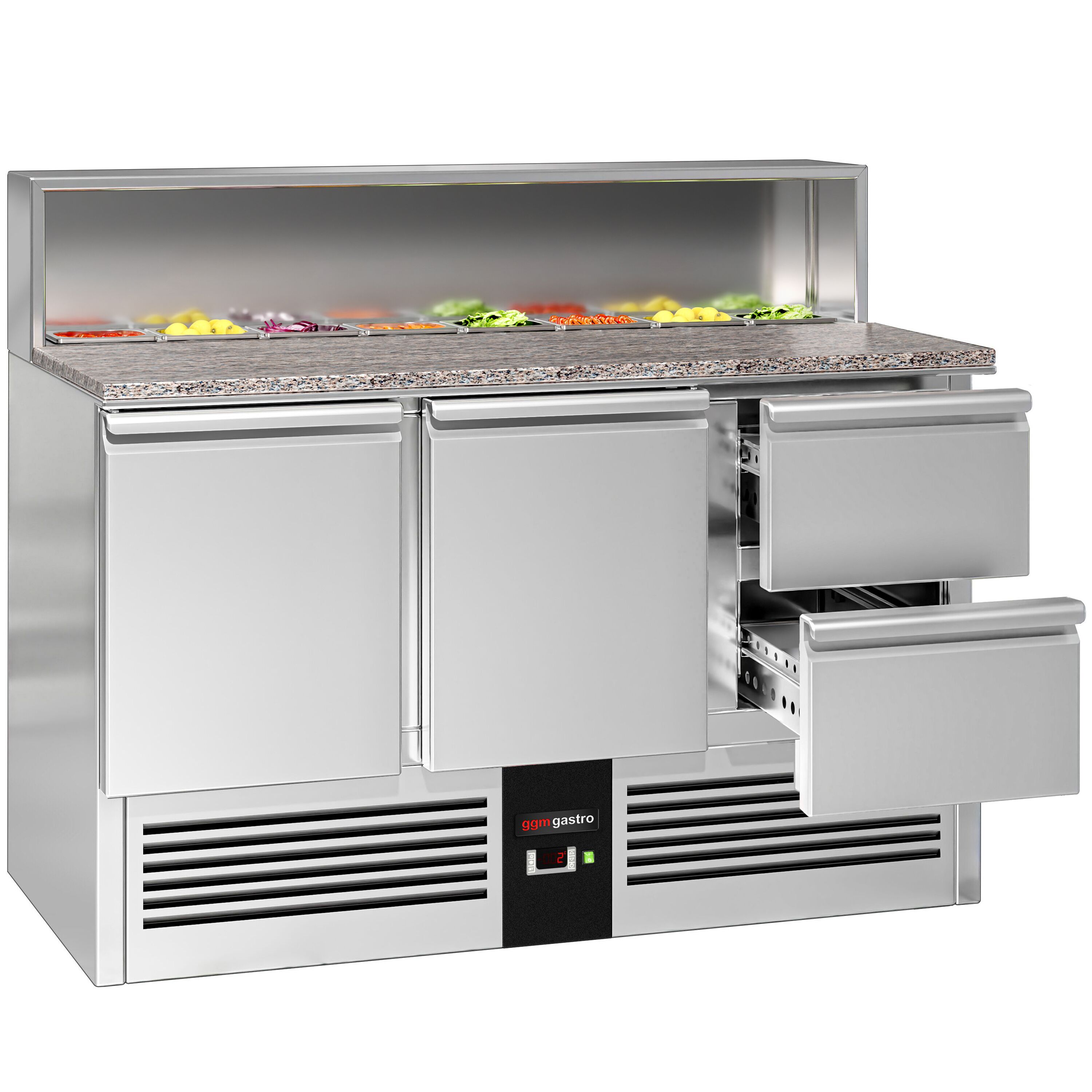 Salatilett PREMIUM, 1368mm, 2 ust+2 sahtlit