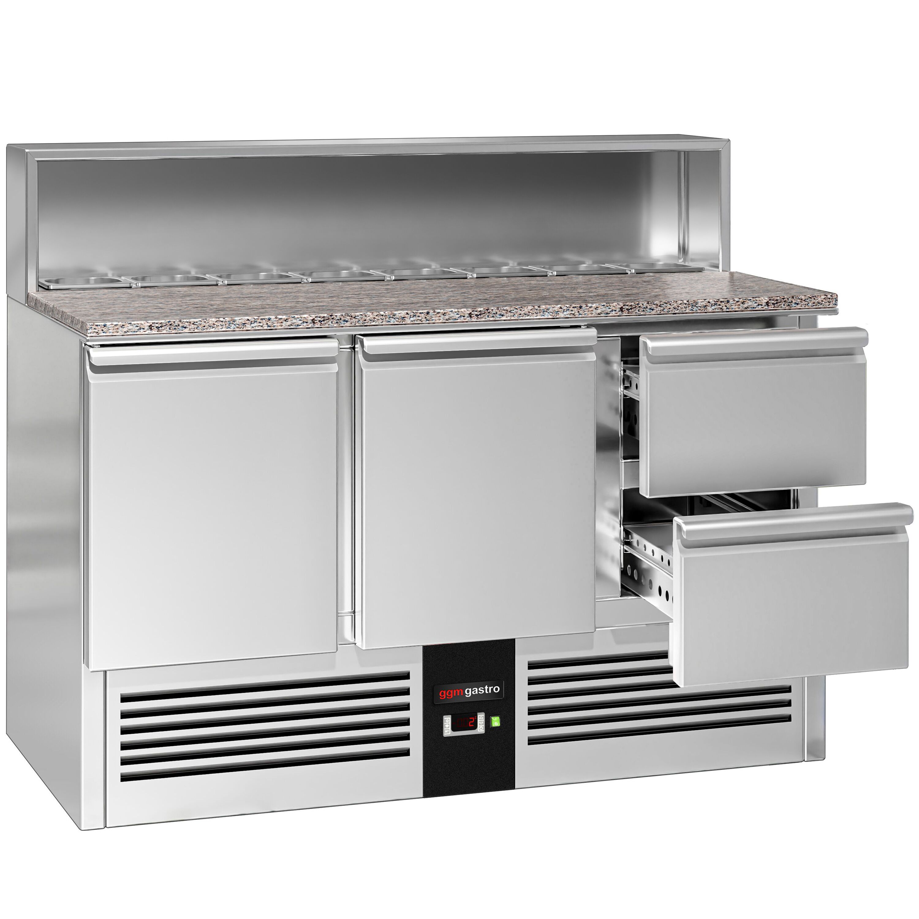 Salatilett PREMIUM, 1368mm, 2 ust+2 sahtlit