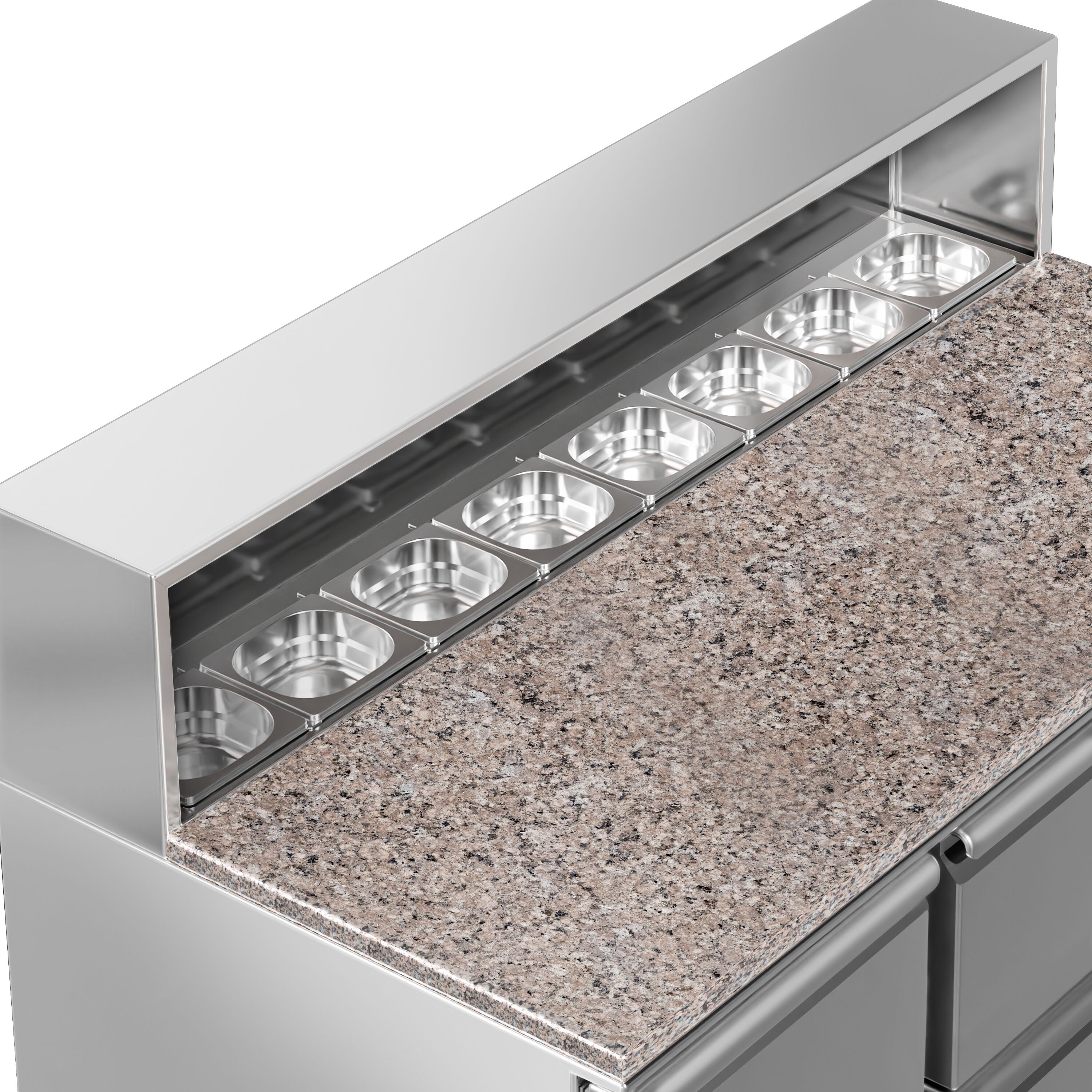 Salatilett PREMIUM, 1368mm, 2 ust+2 sahtlit