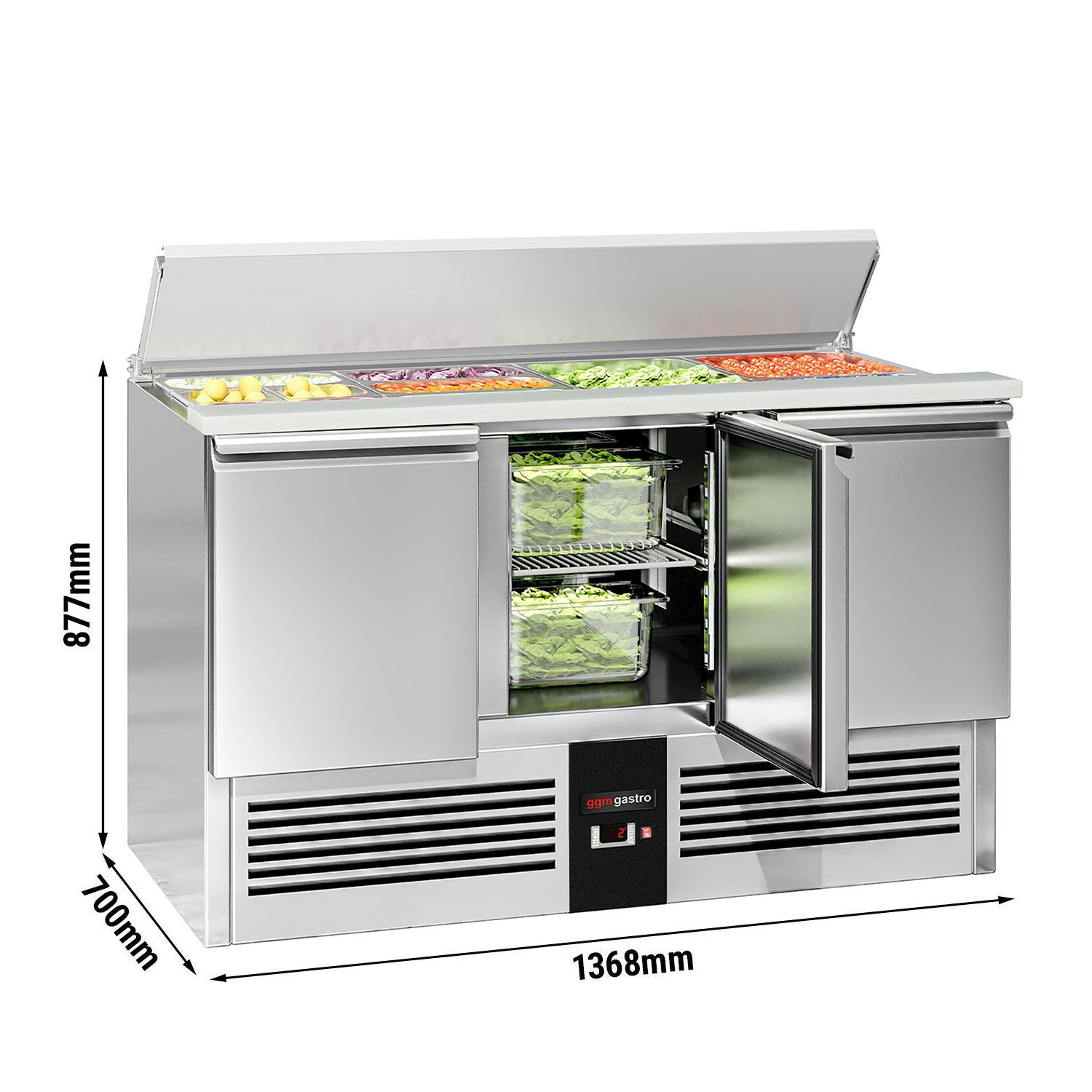 Salatilett PREMIUM, 1368mm, 3 ust