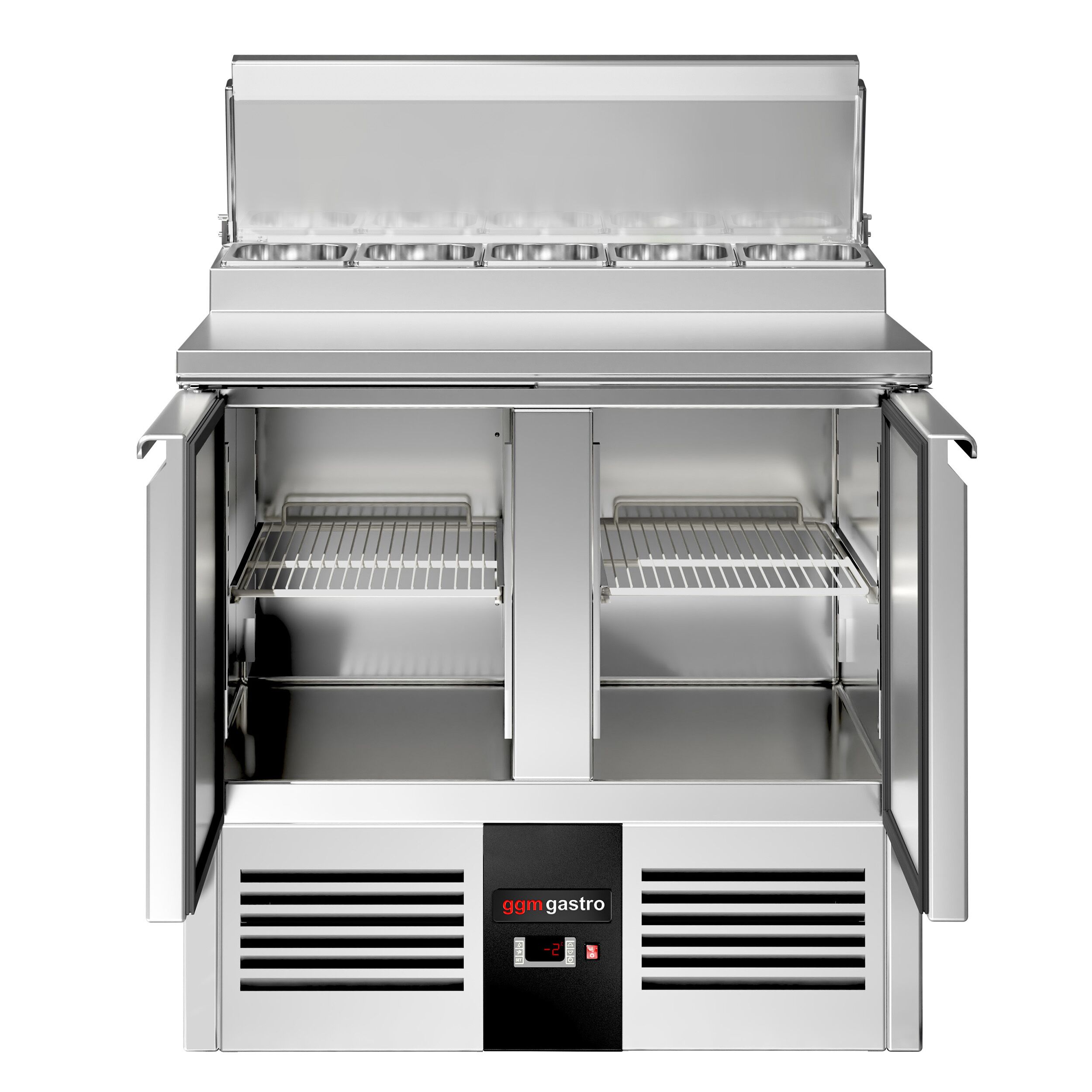 Salatileti ettevalmistuslaud PREMIUM, 900mm, 2 ust
