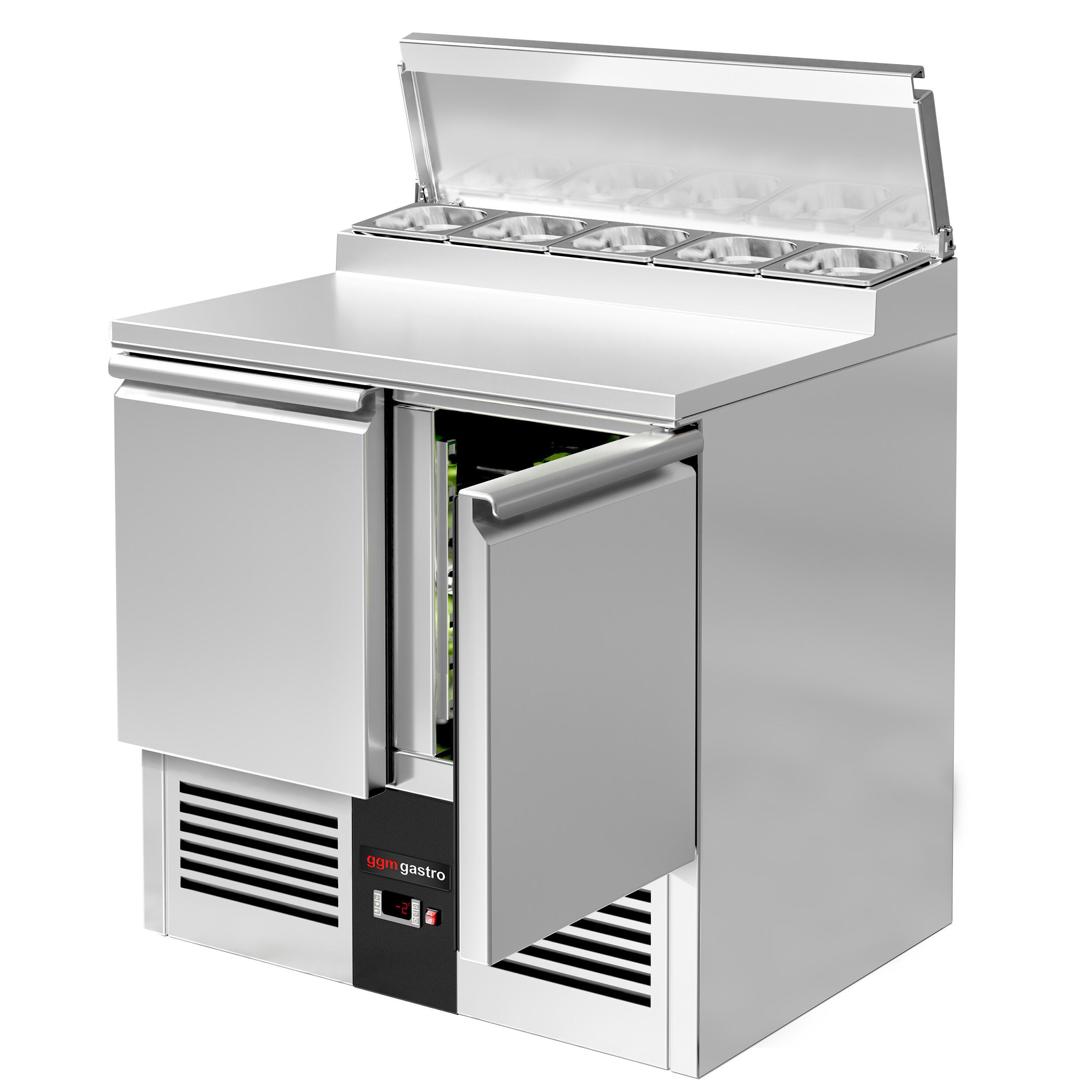 Salatileti ettevalmistuslaud PREMIUM, 900mm, 2 ust