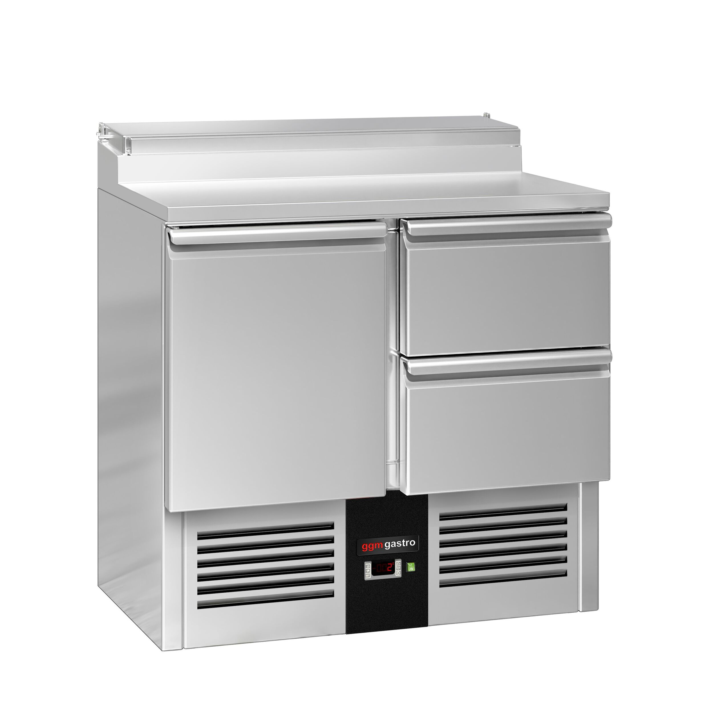 Salatileti ettevalmistuslaud PREMIUM, 900mm, 1 uks+2 sahtlit