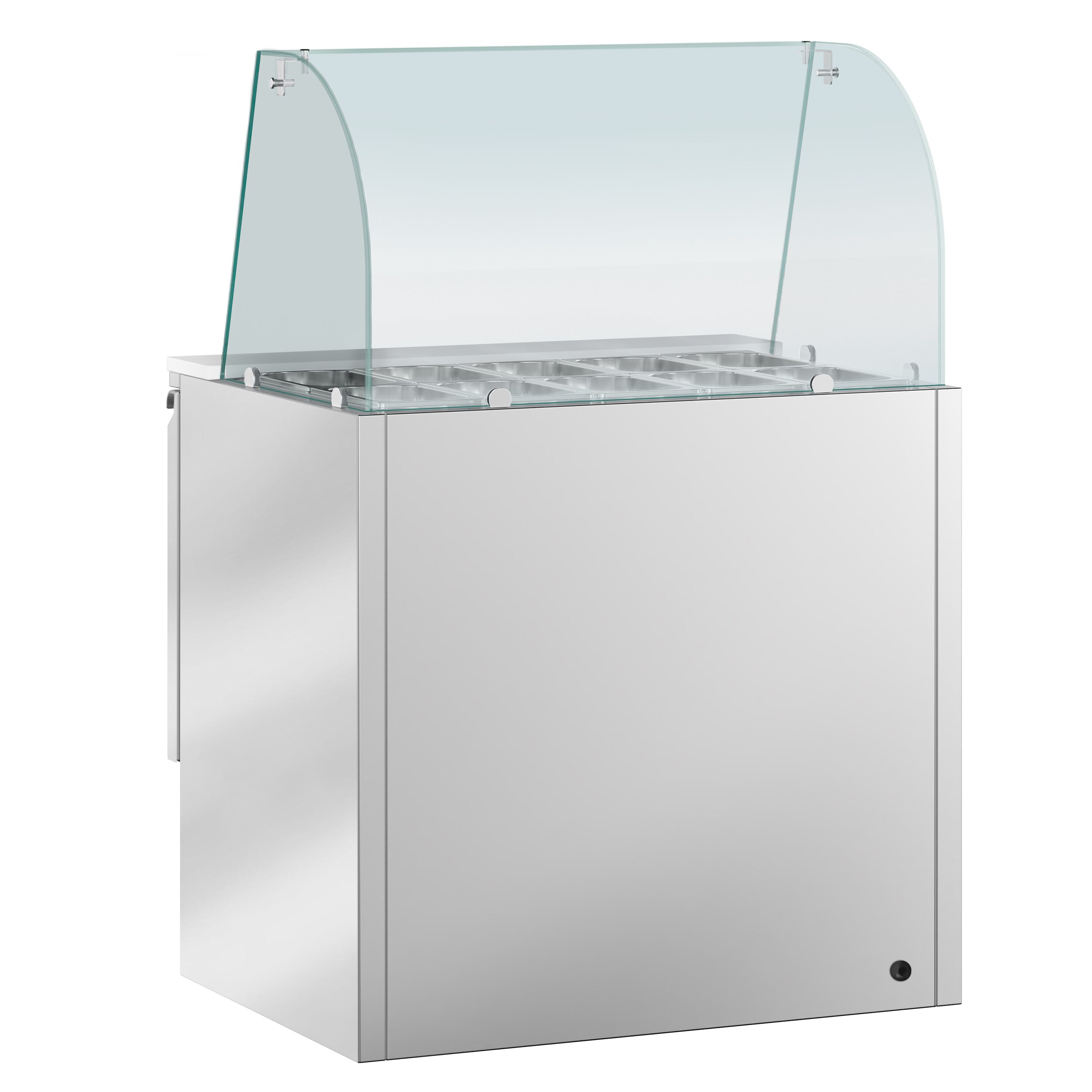 Salatilett PREMIUM, 900mm, 2 ust, klaasvitriin