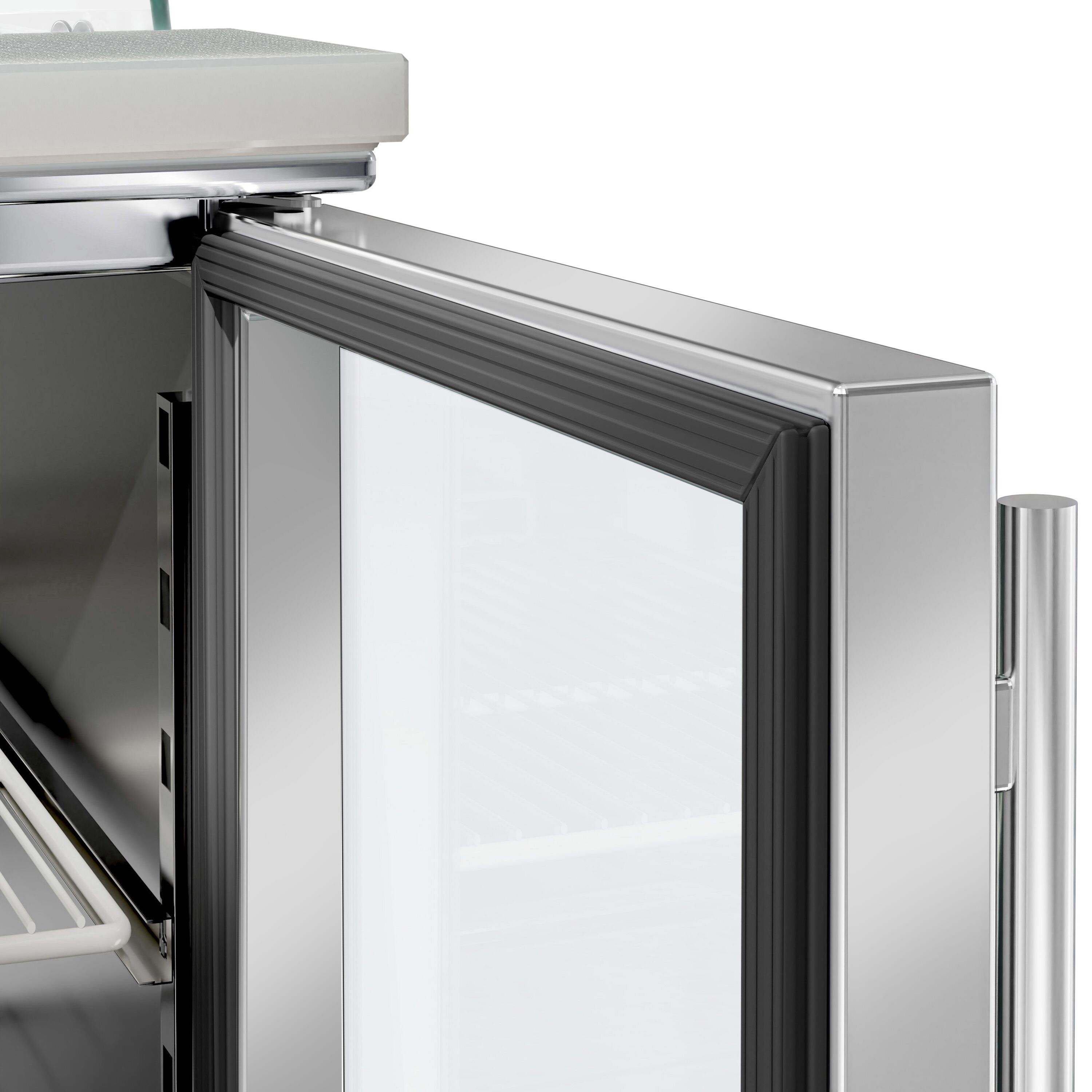 Salatilett PREMIUM, 900mm, 2 klaasust, klaasvitriin