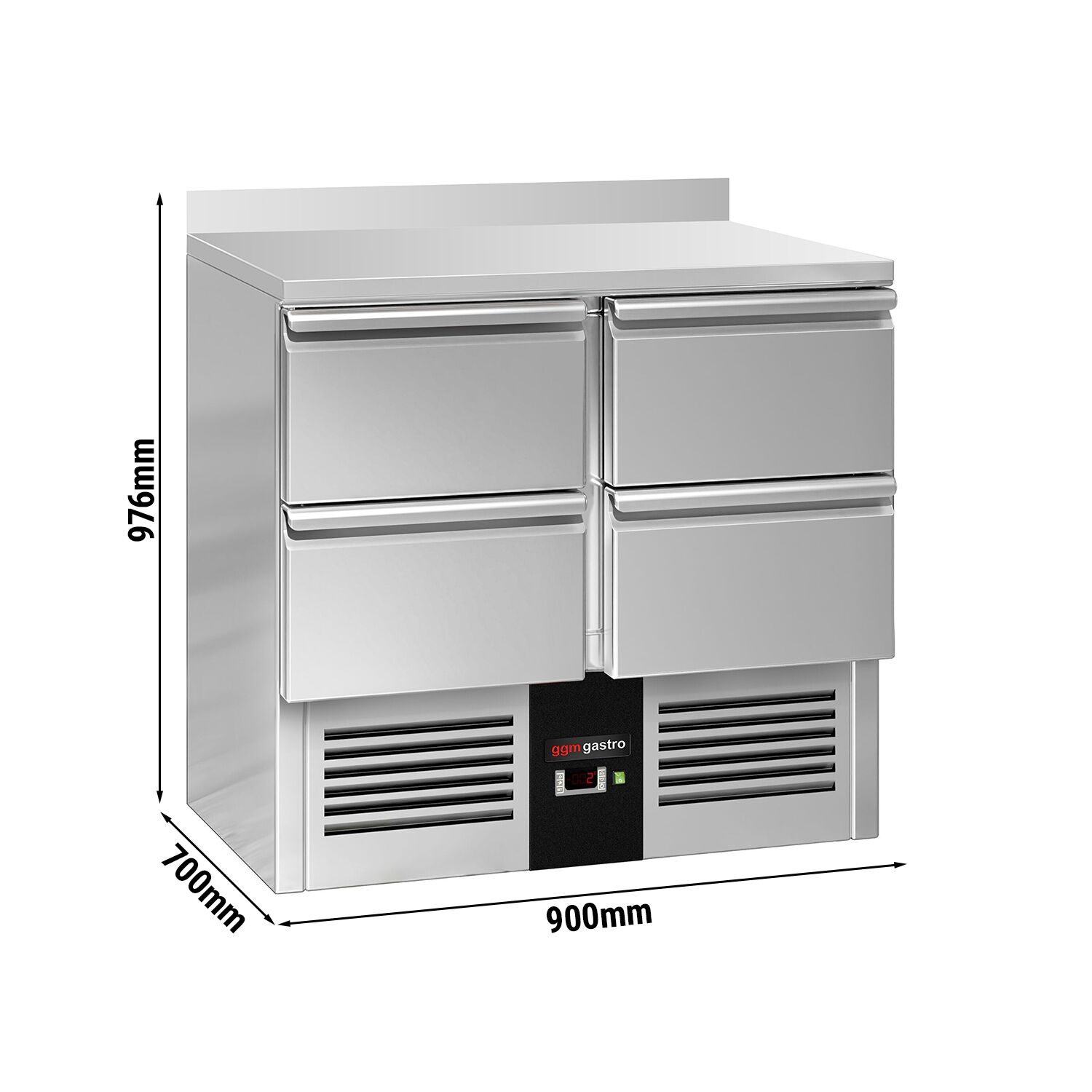 Külmlaud PREMIUM 900×700mm, 4 sahtlit