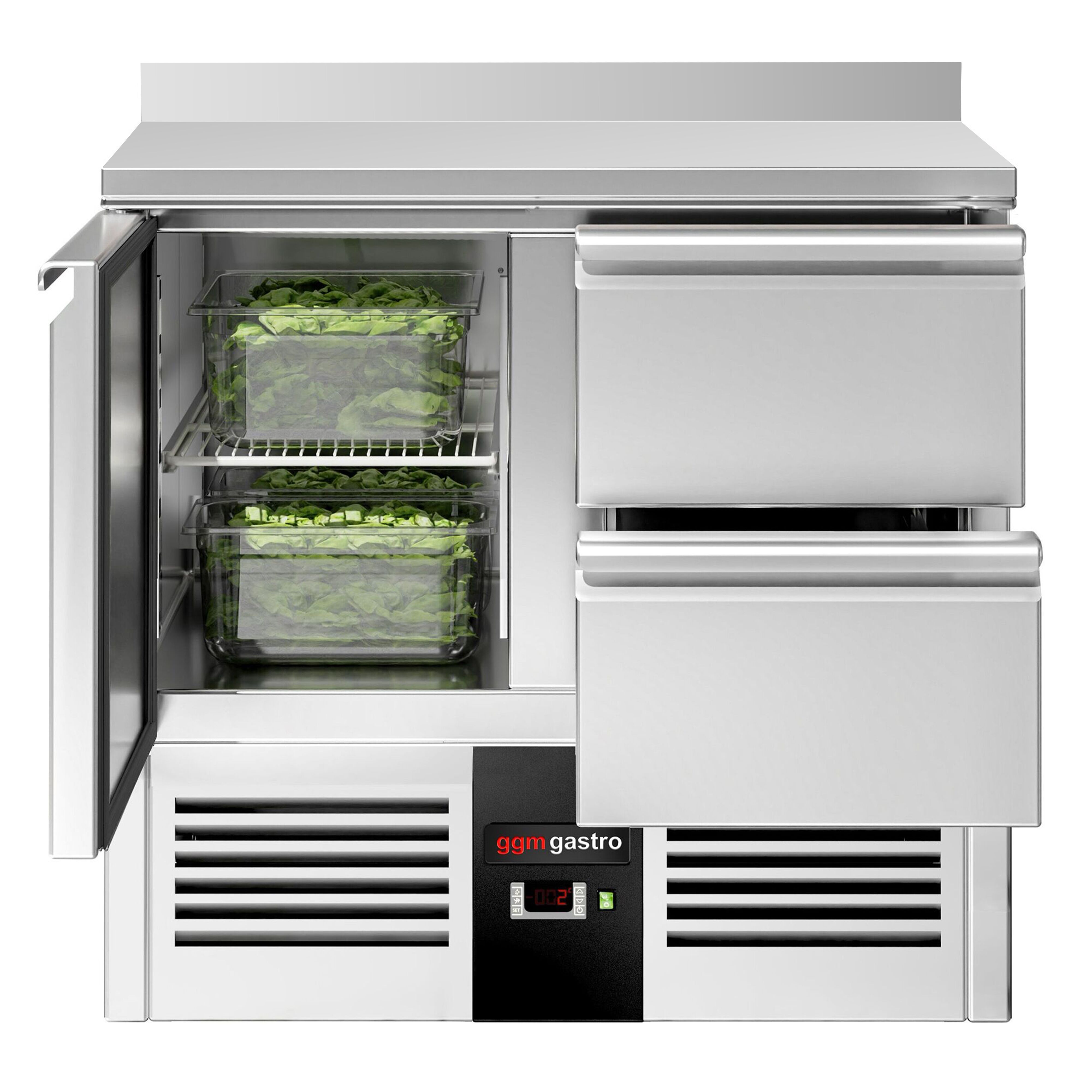 Külmlaud PREMIUM 900×700mm, 1 uks ja 2 sahtlit
