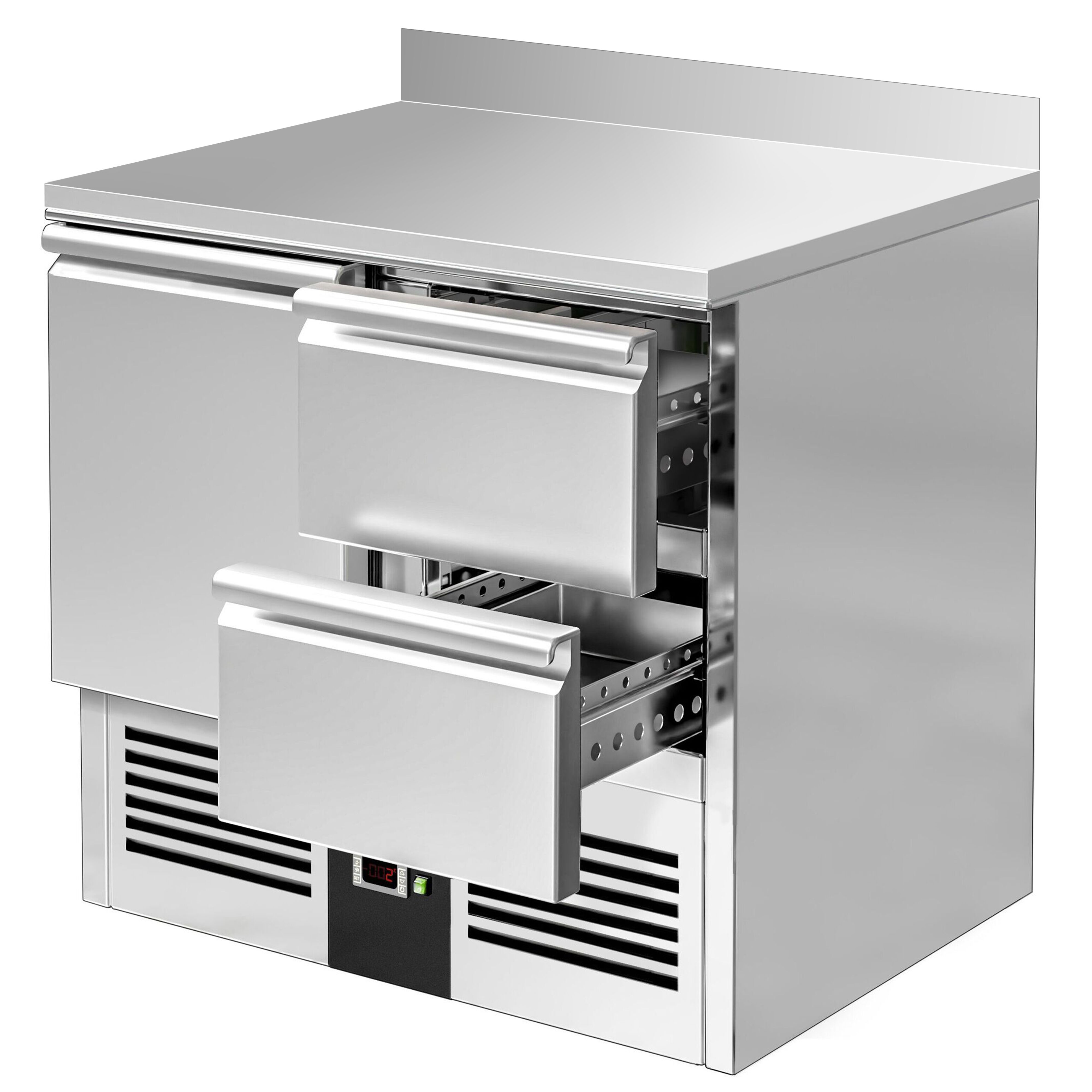 Külmlaud PREMIUM 900×700mm, 1 uks ja 2 sahtlit