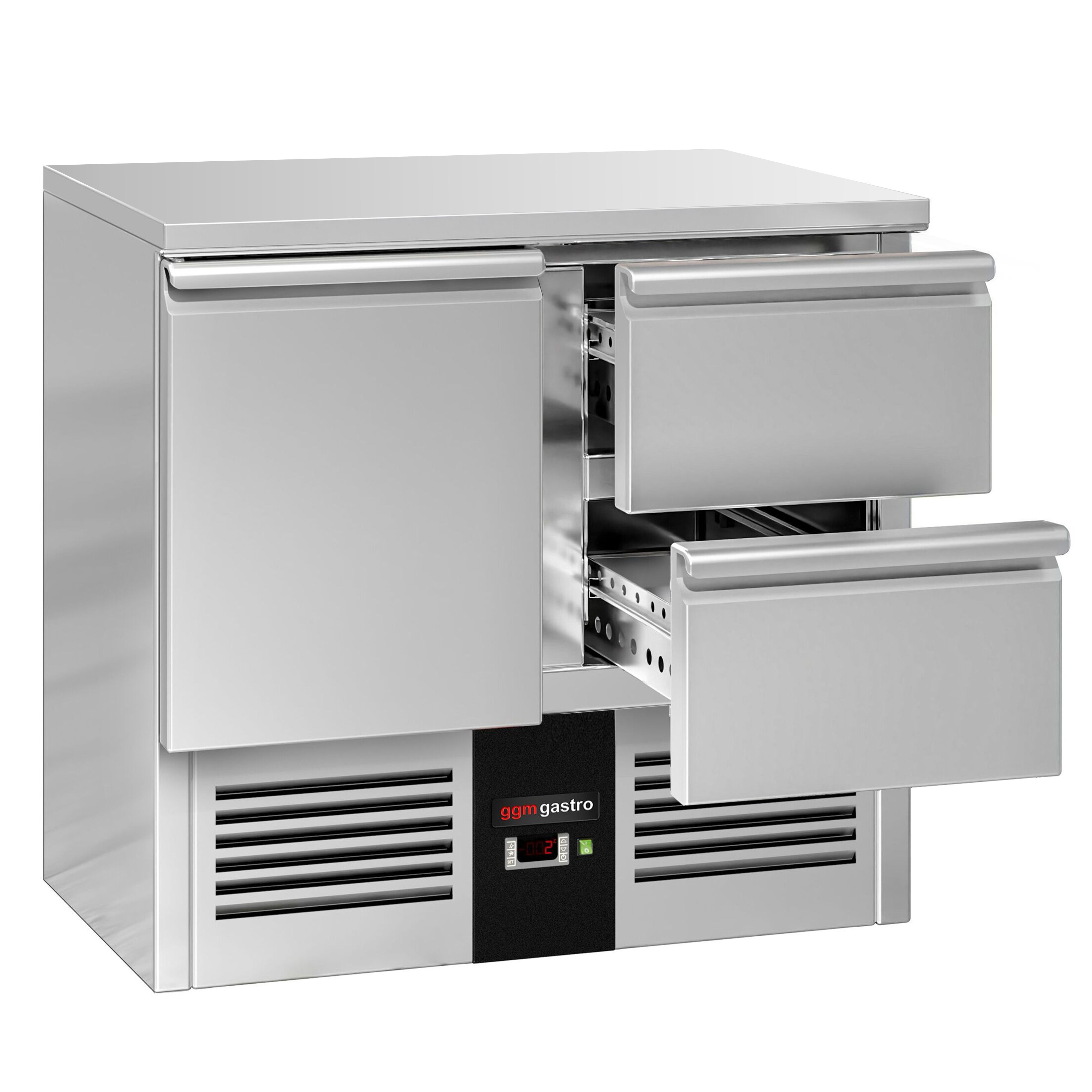Külmlaud PREMIUM 900×700mm, 1 uks ja 2 sahtlit