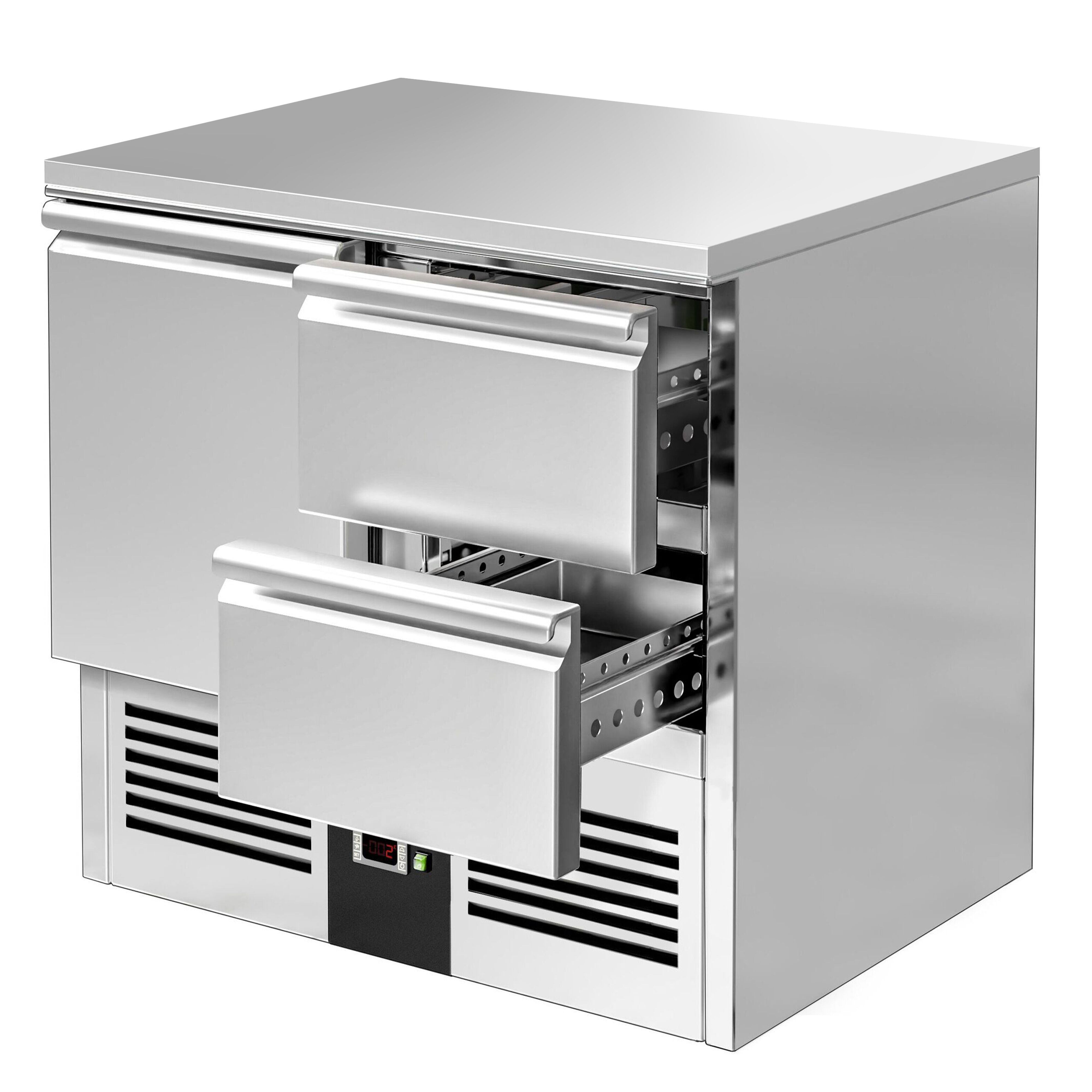 Külmlaud PREMIUM 900×700mm, 1 uks ja 2 sahtlit