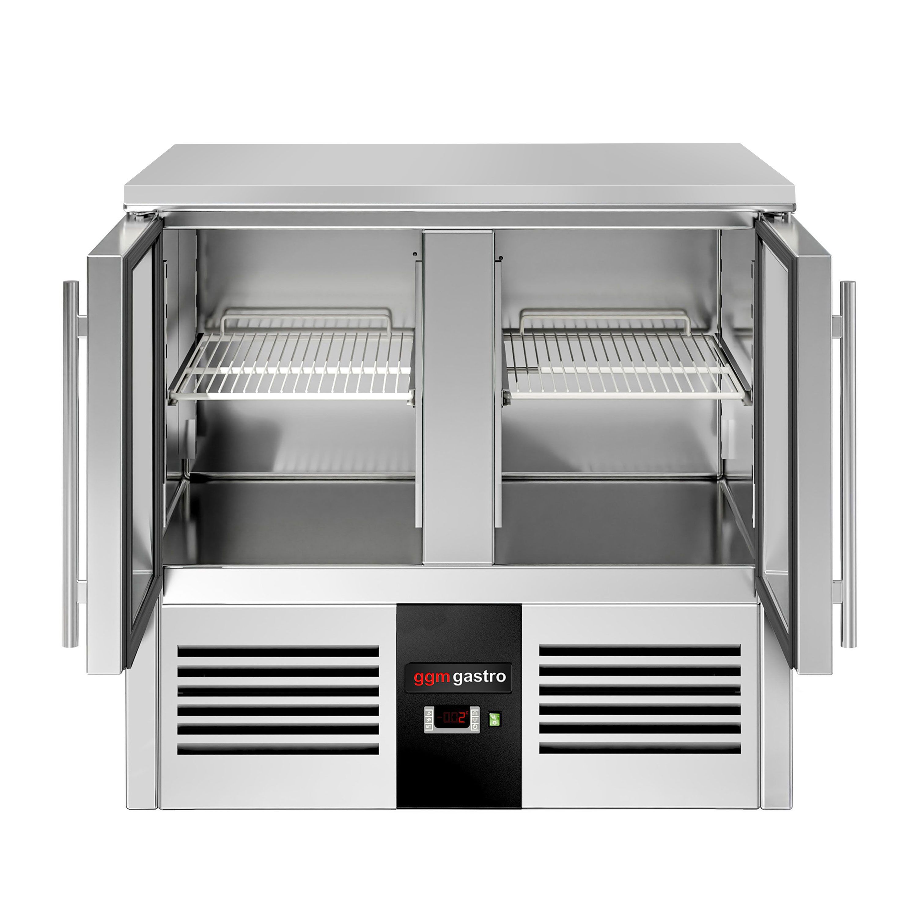 Külmlaud PREMIUM 900×700mm, klaasuksed ja graniittasapind