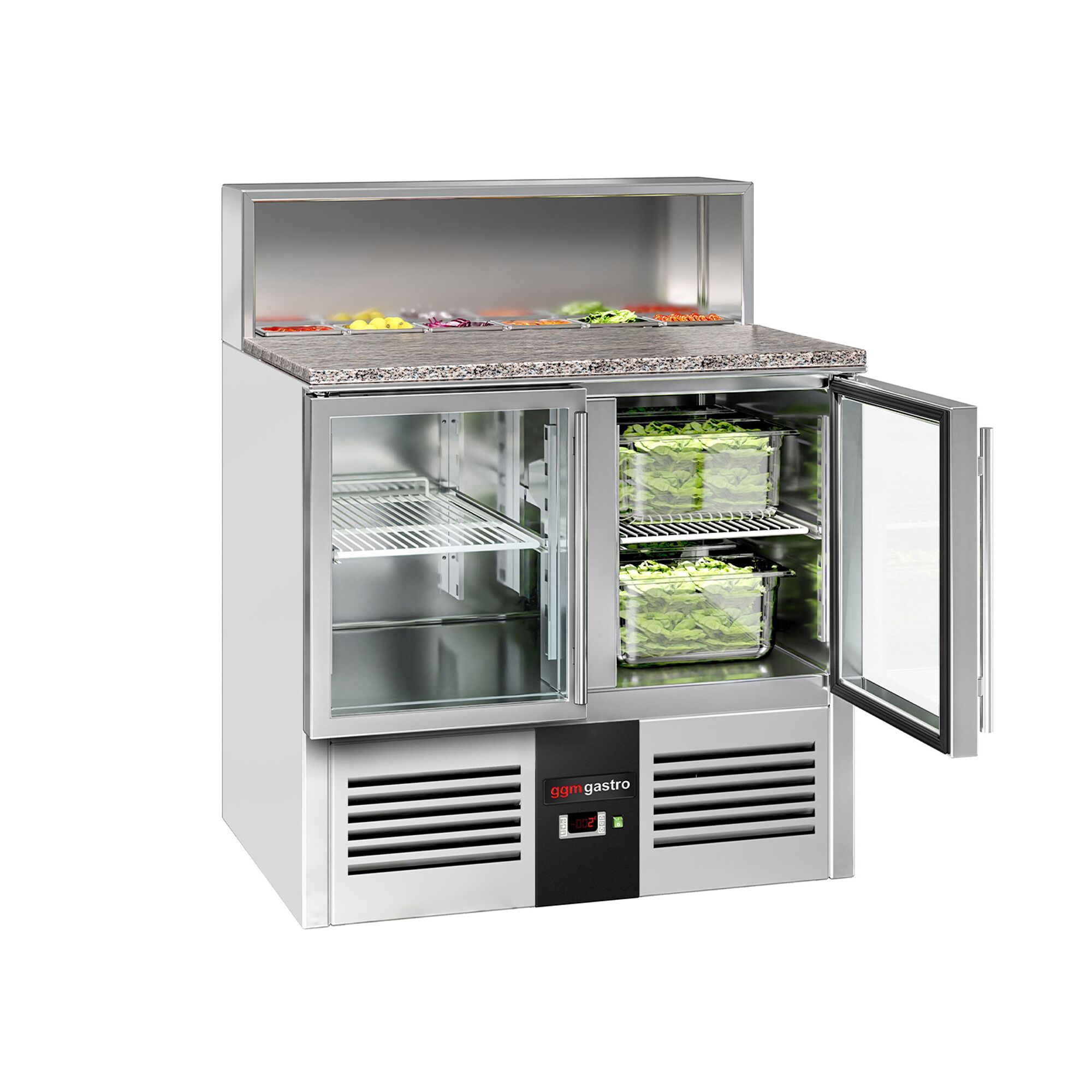 Salatilett PREMIUM, 903mm, 2 klaasust