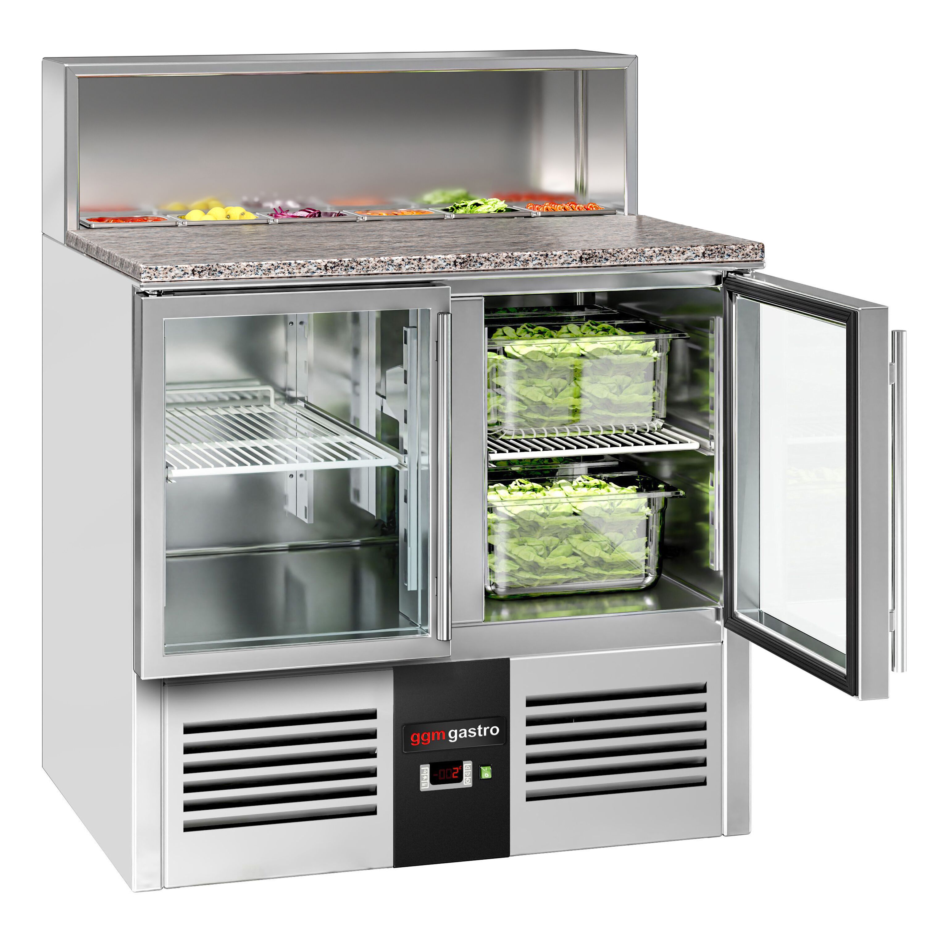 Salatilett PREMIUM, 903mm, 2 klaasust