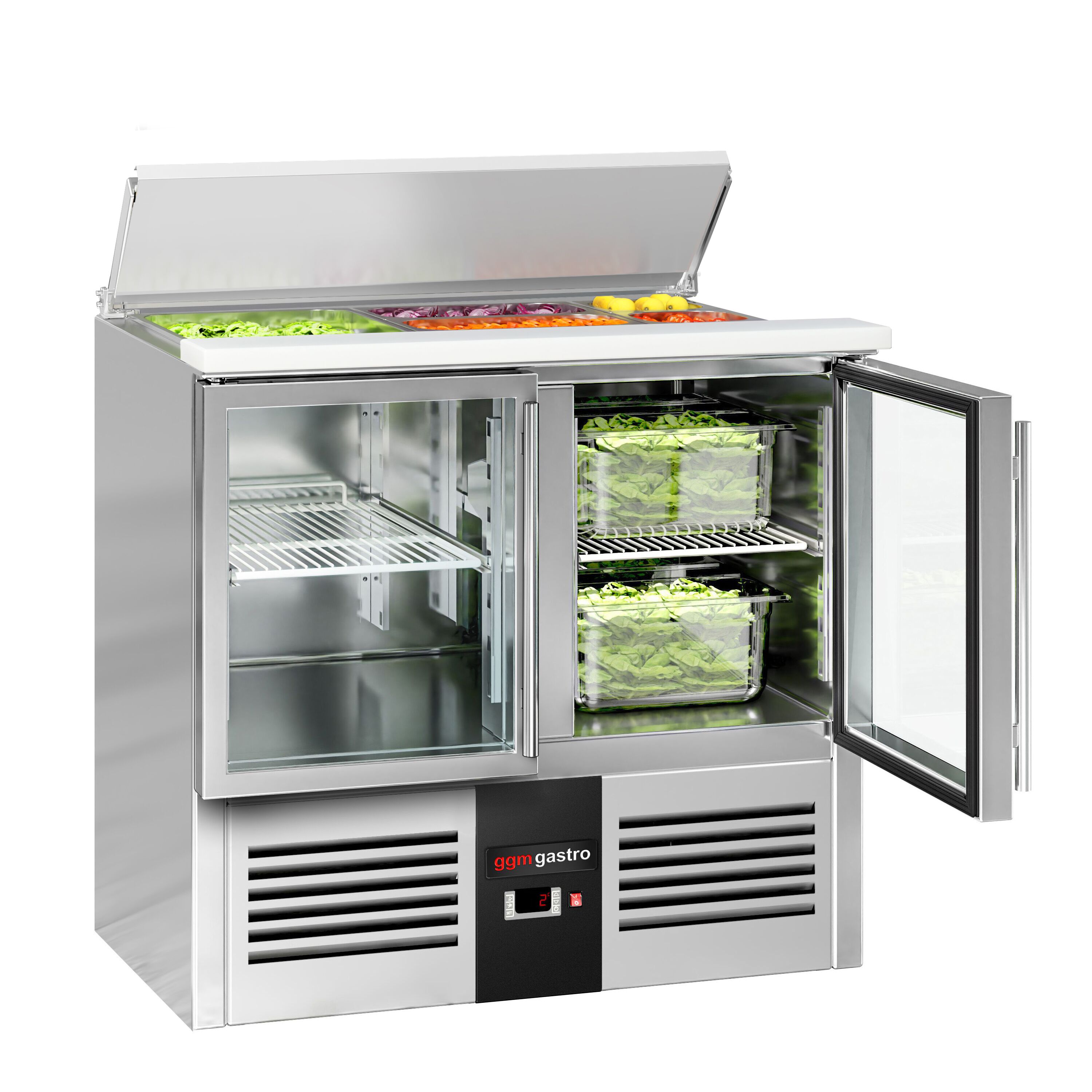 Salatilett PREMIUM, 903mm, 2 klaasust