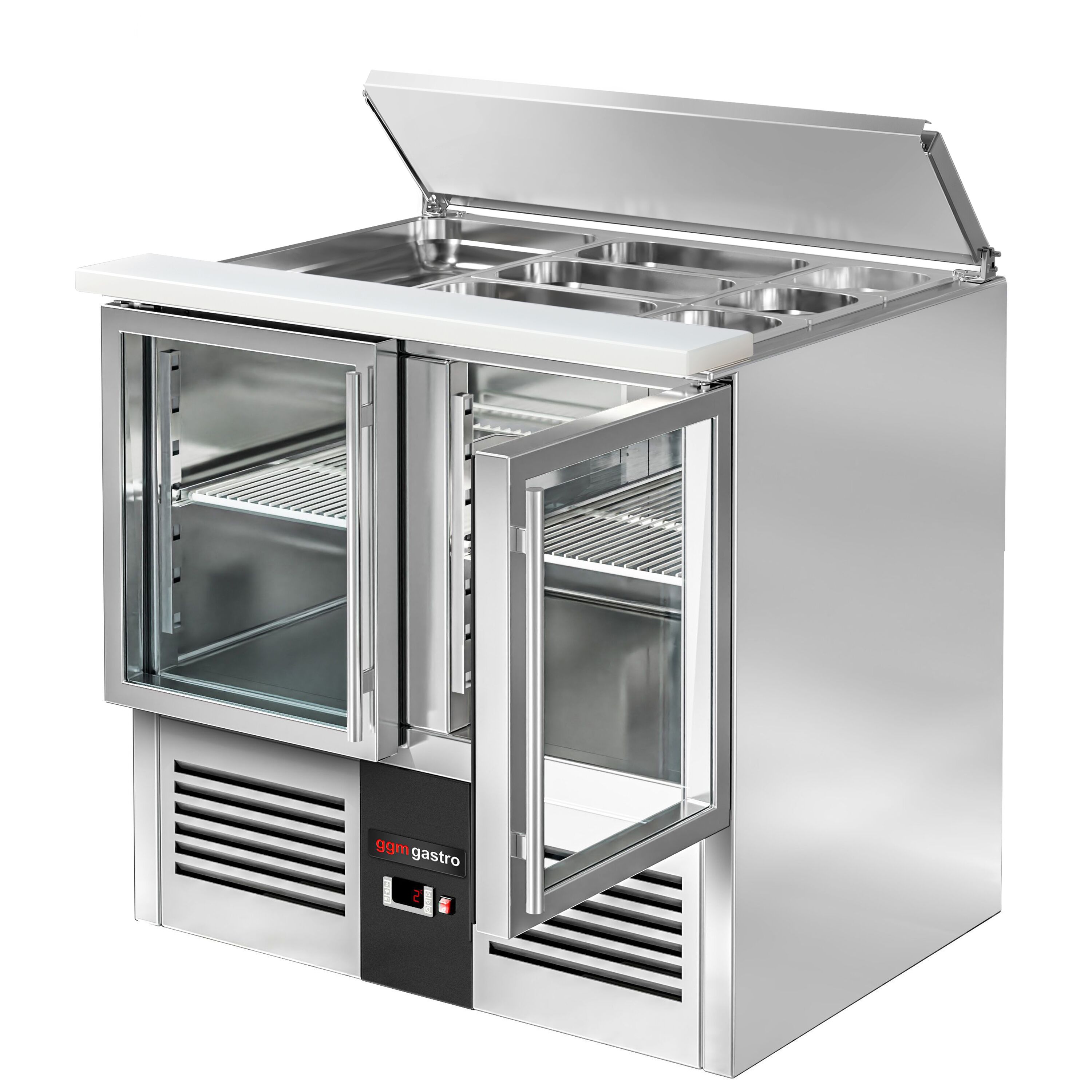 Salatilett PREMIUM, 903mm, 2 klaasust