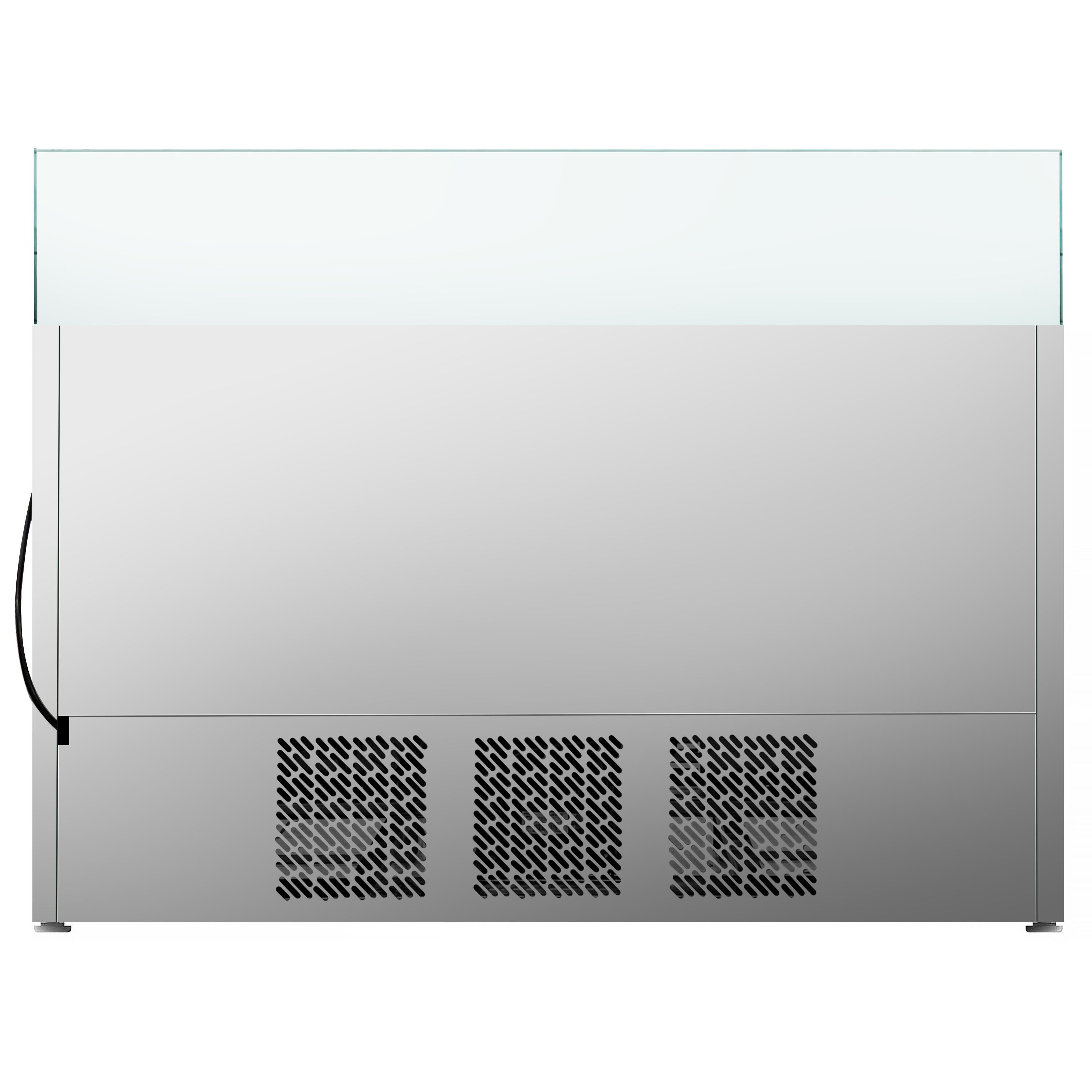 Salatilett PREMIUM PLUS, 1460mm, 3 ust, klaasvitriin