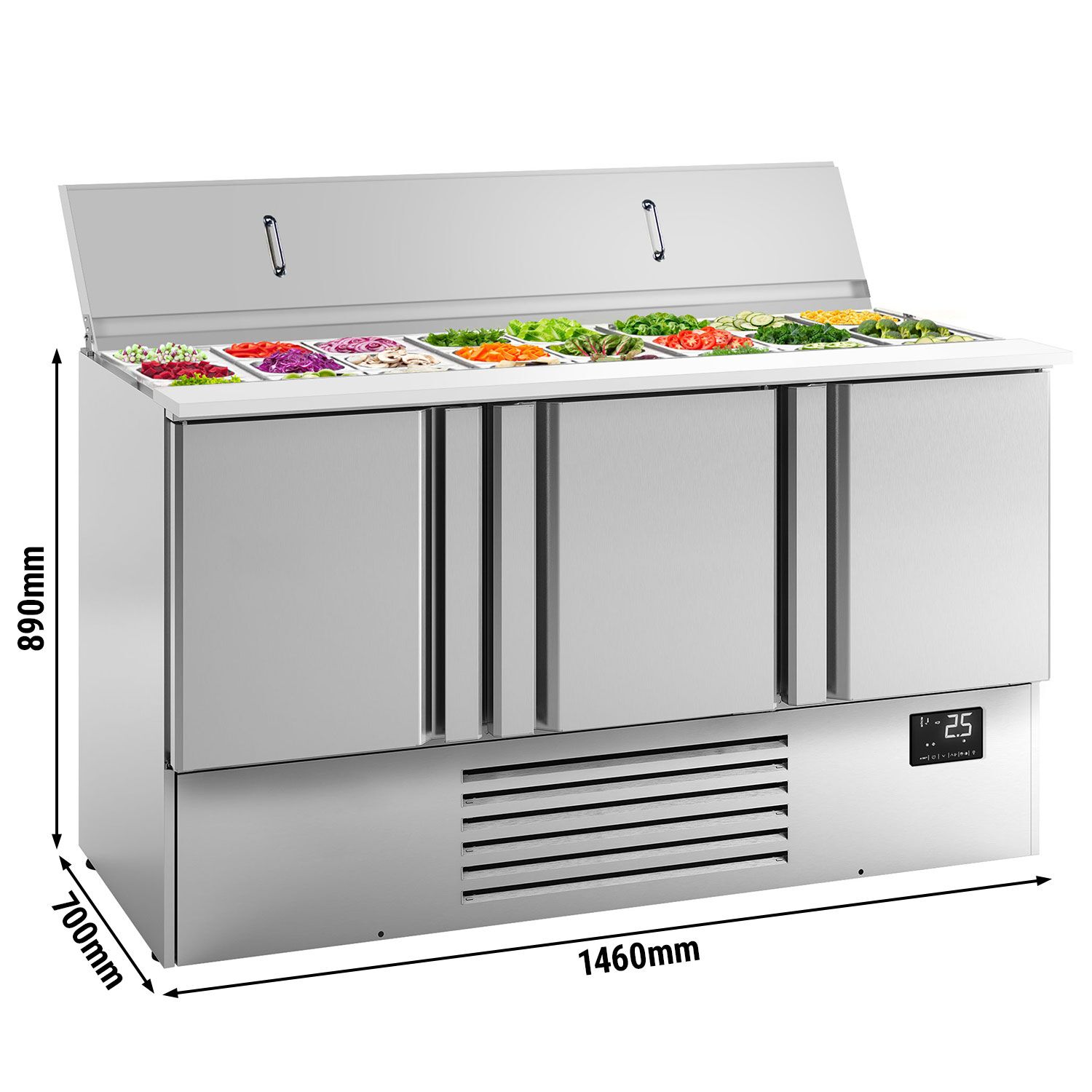 Salatilett PREMIUM PLUS, 1460mm, 3 ust