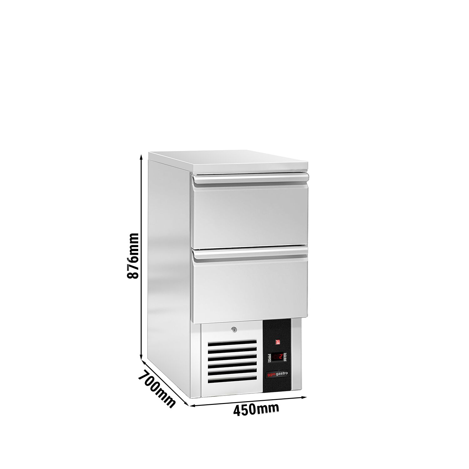 Külmlaud PREMIUM 450×700mm, 2 sahtlit