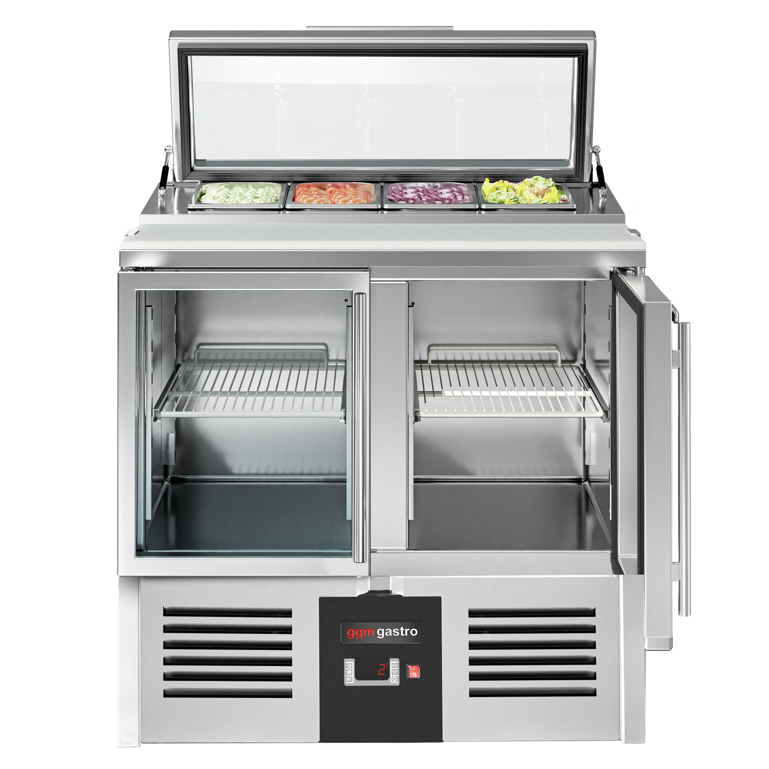 Salatilett PREMIUM, 900mm, 2 klaasust