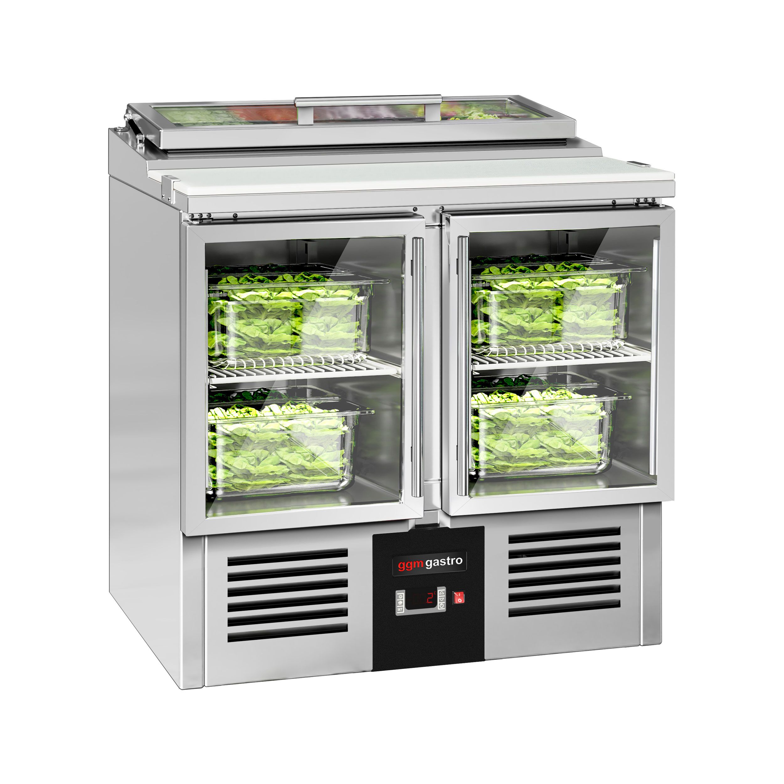 Salatilett PREMIUM, 900mm, 2 klaasust
