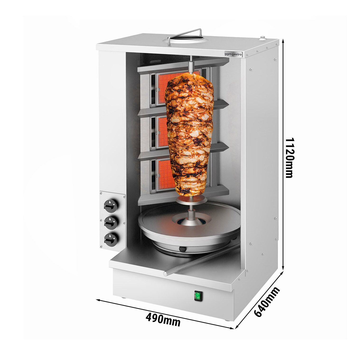 Gaasikebabigrill 3 põletit