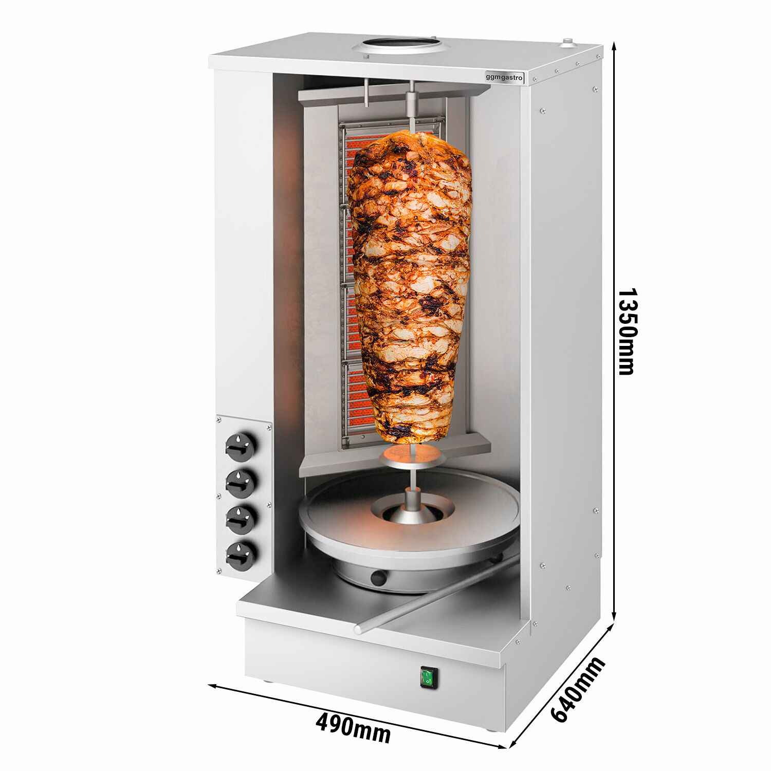 Gaasikebabigrill 4 põletit