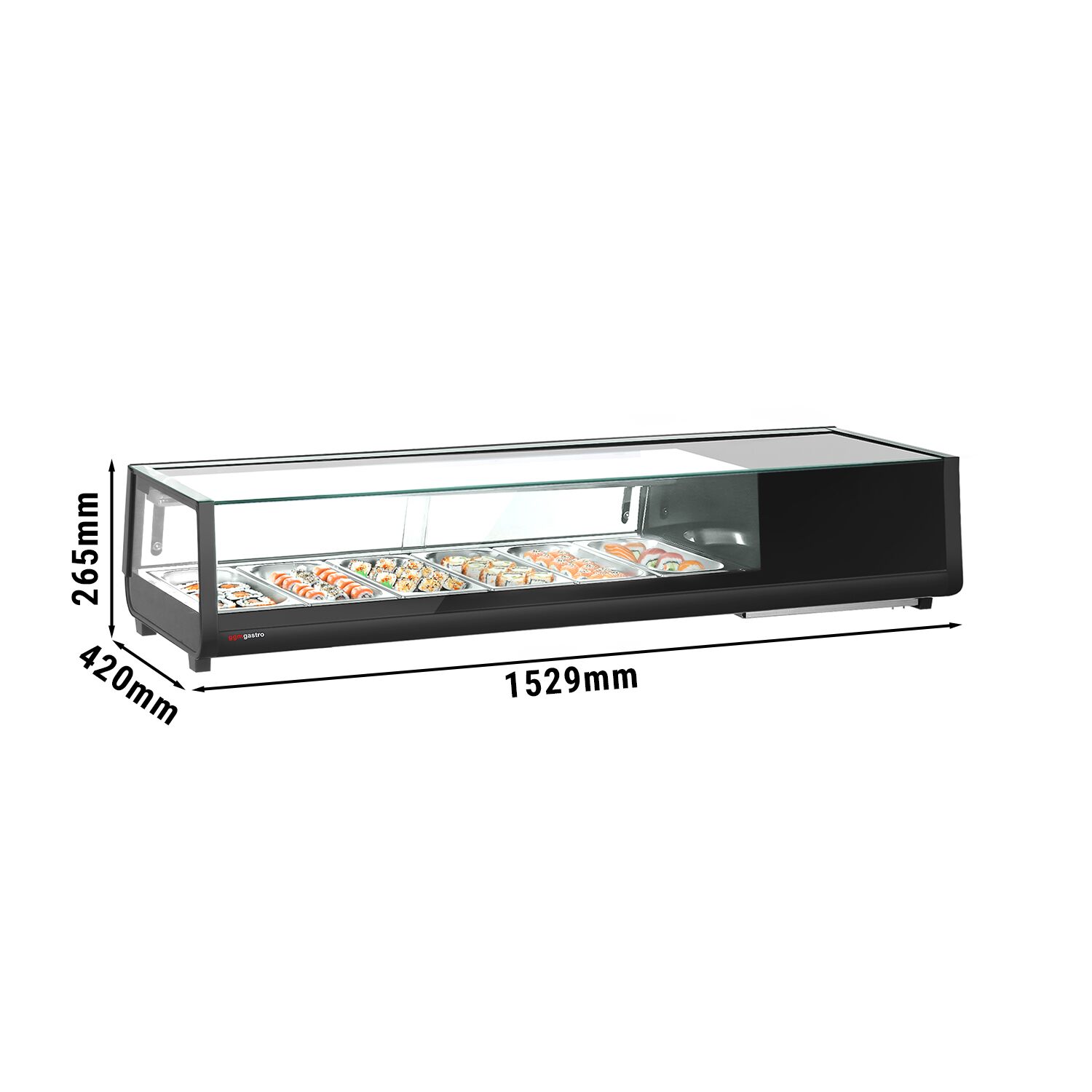 Sushivitriin, 6×GN1/3