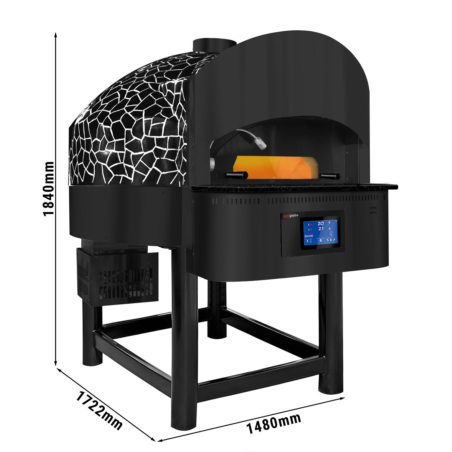 Gaasipitsaahi 6×Ø30cm pöördpõhi
