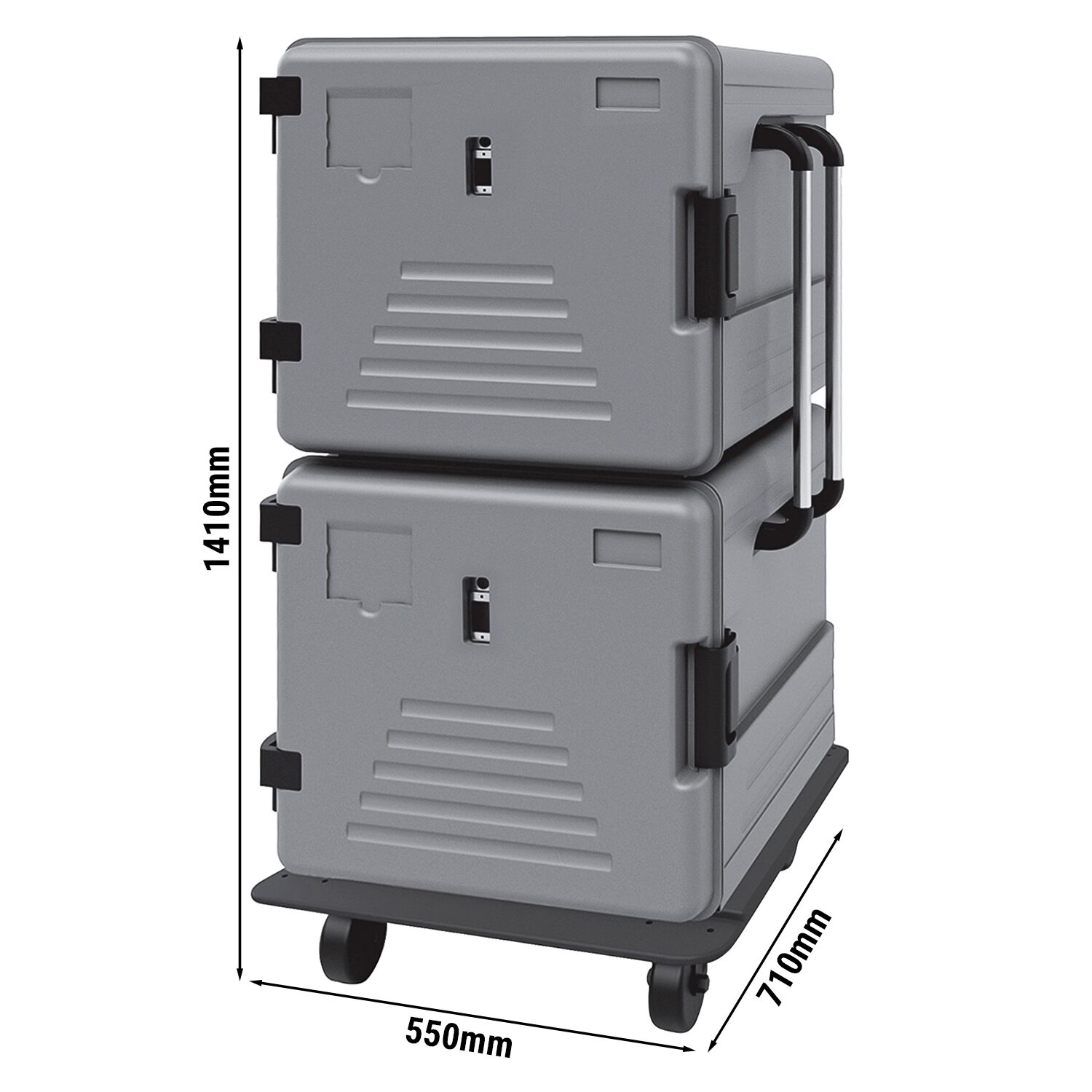 Soojendusega termokast GN1/1, 2×83l