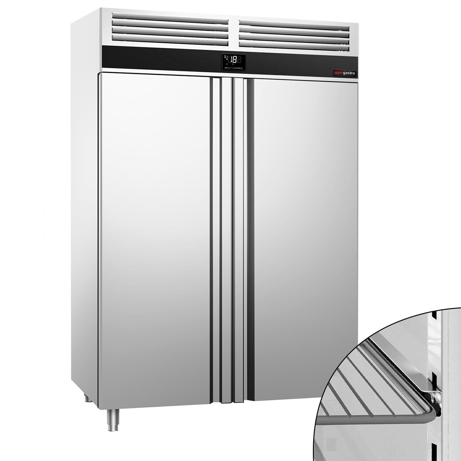 Sügavkülmkapp PREMIUM GN2/1, 1400l, 2 klaasust