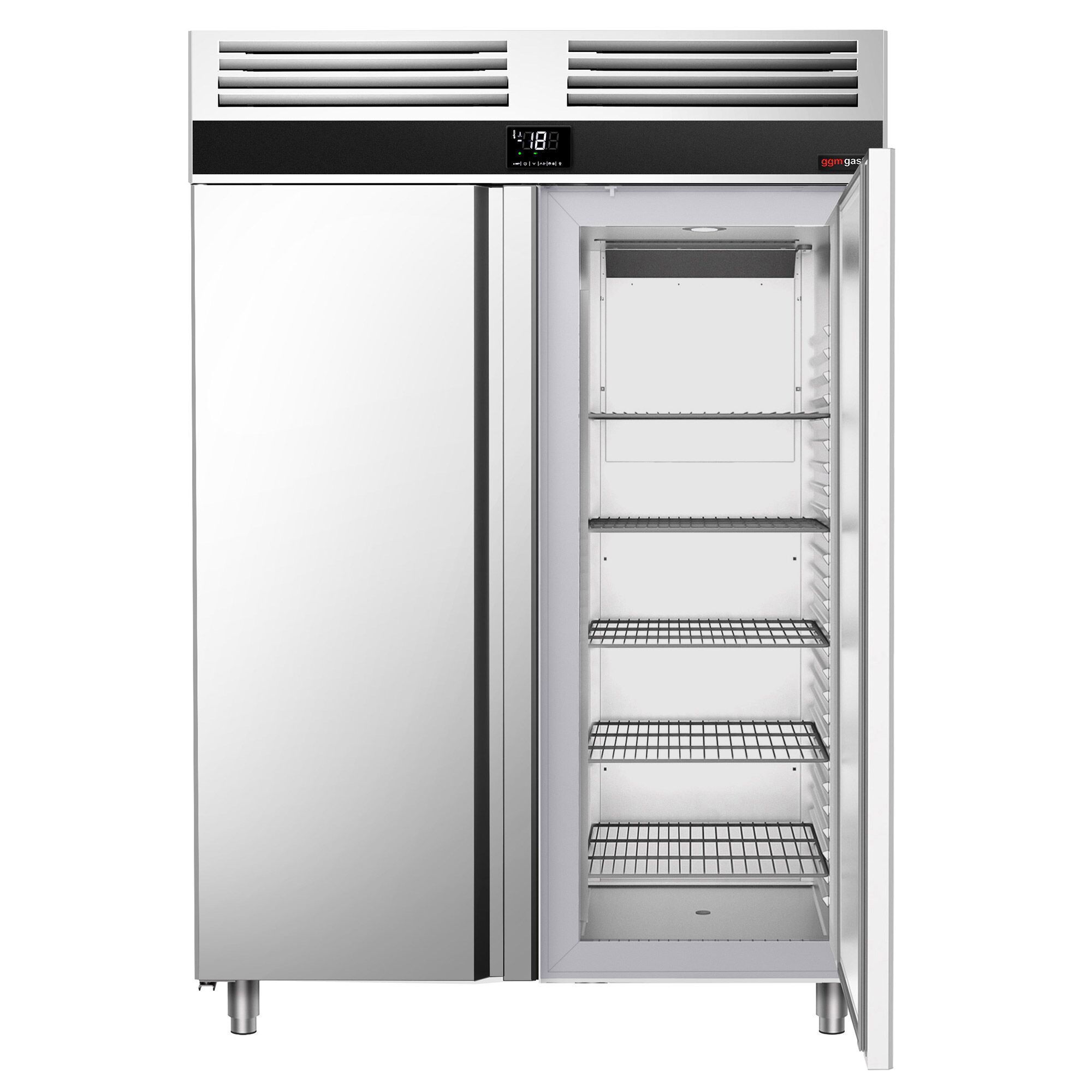 Sügavkülmkapp PREMIUM GN2/1, 1400l, 2 klaasust
