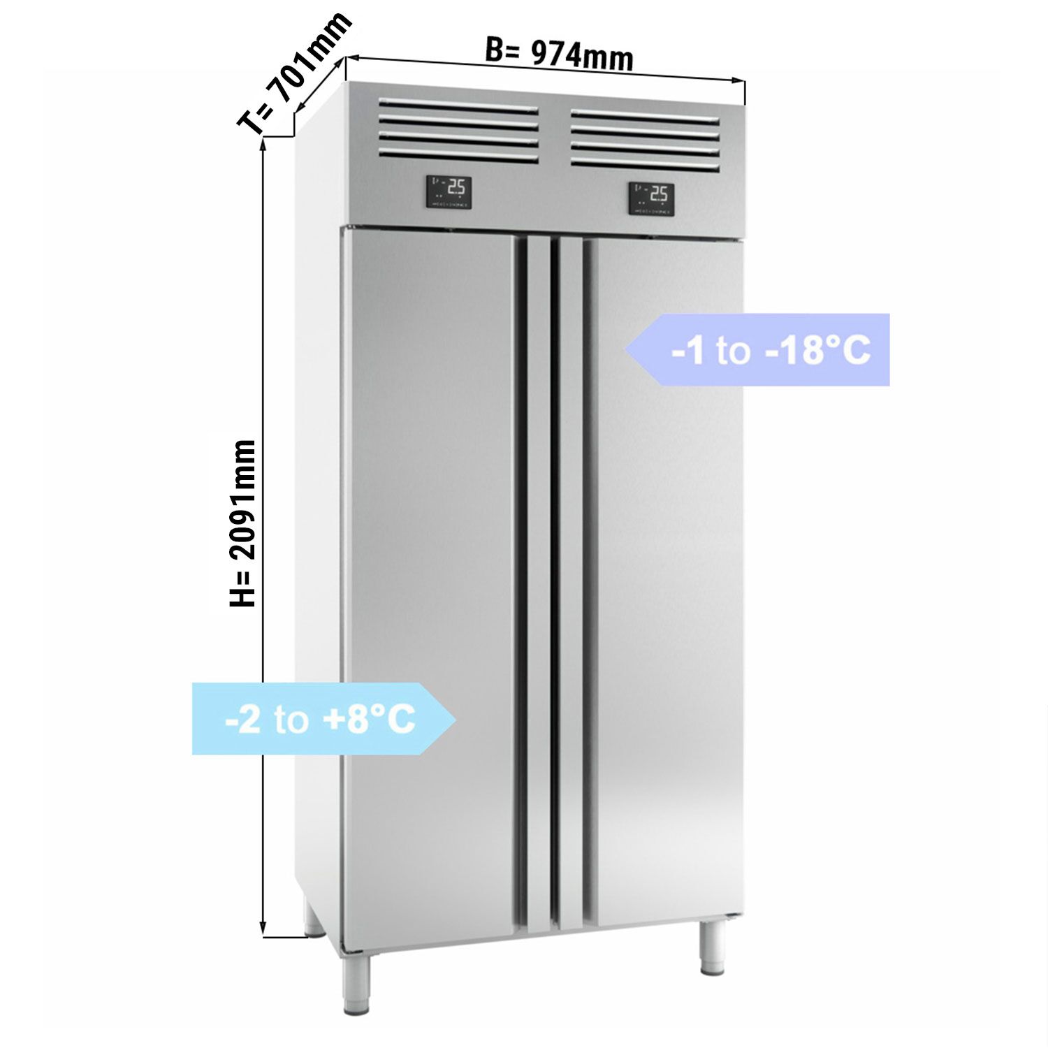 Külmik-sügavkülmik 745L PREMIUM PLUS