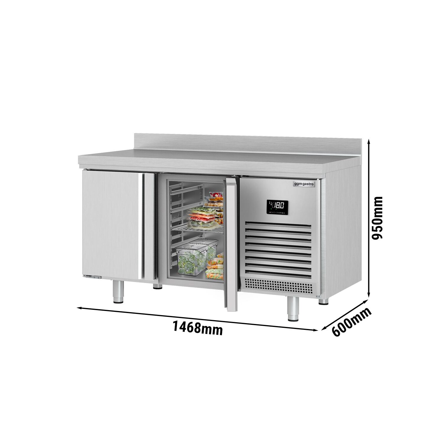 Sügavkülmlaud 2 ust, 250 L