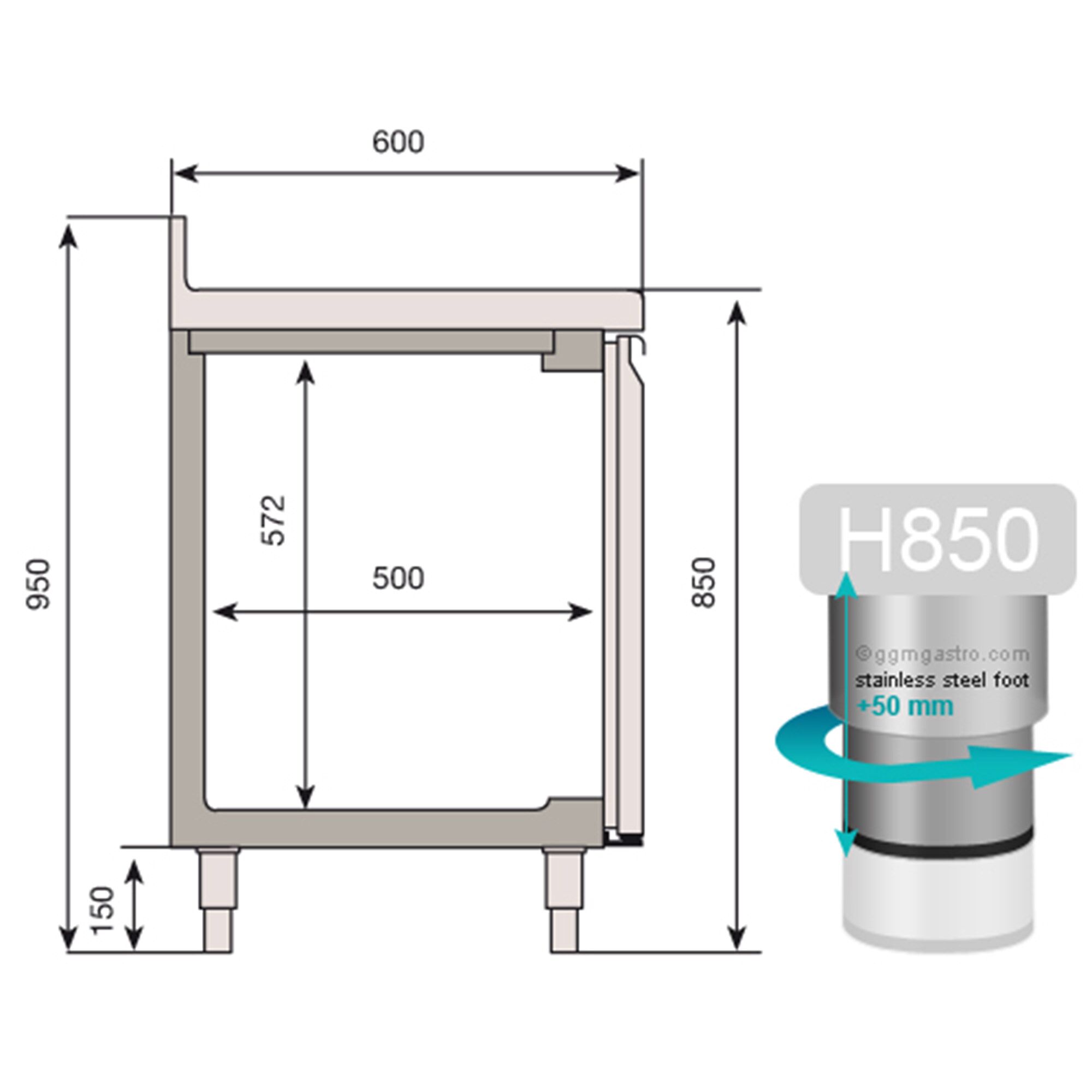Sügavkülmlaud 3 ust, 385 L