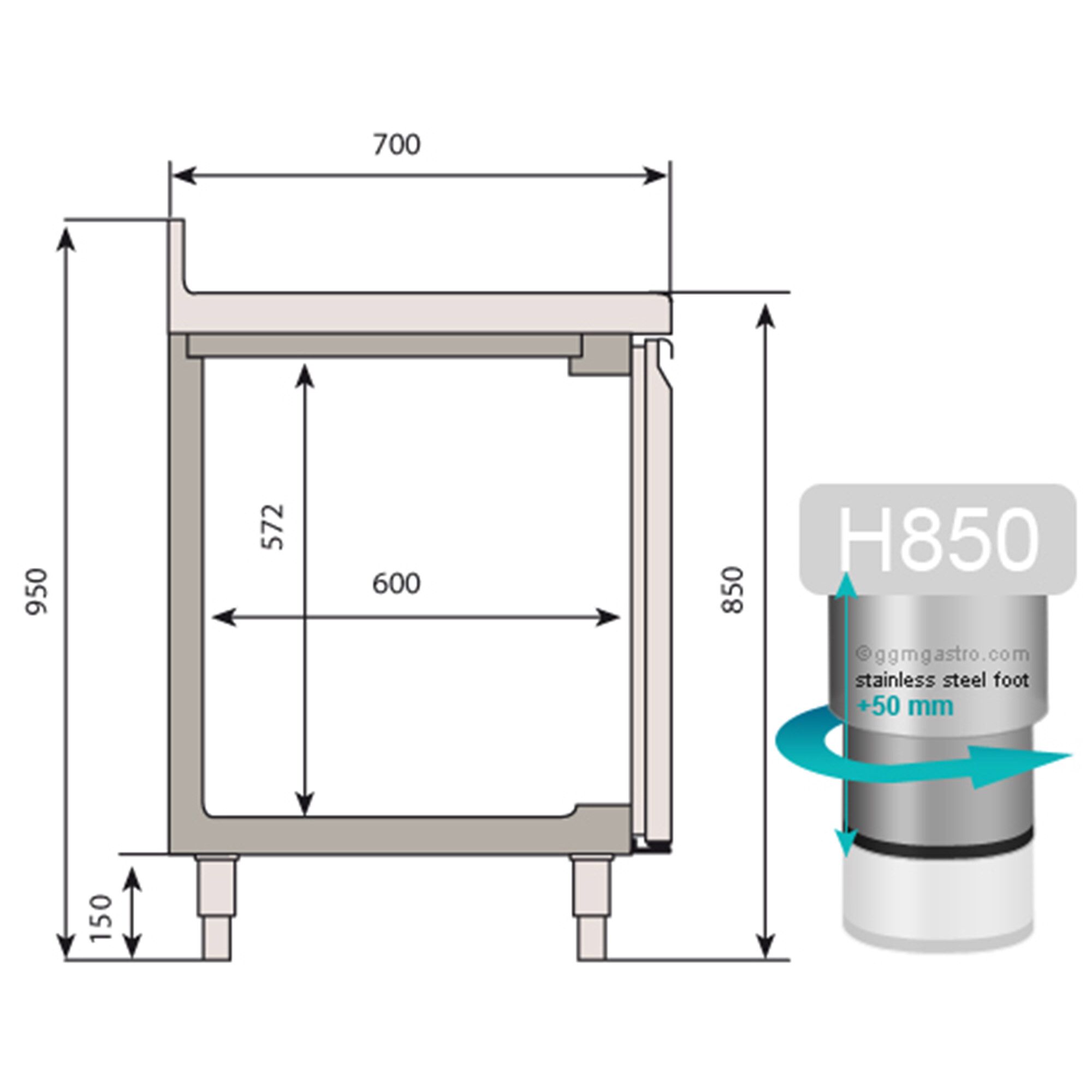 Sügavkülmlaud 3 ust, 465 L