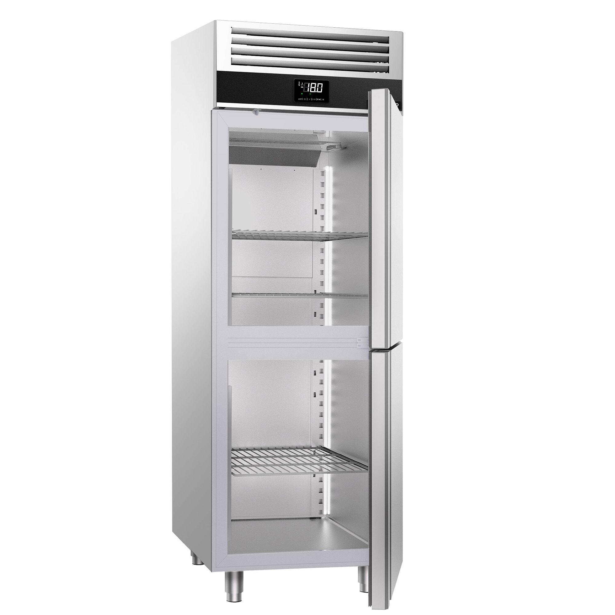 Vitriinsügavkülmik PREMIUM GN1/1, 700l, 2 poolklaasust
