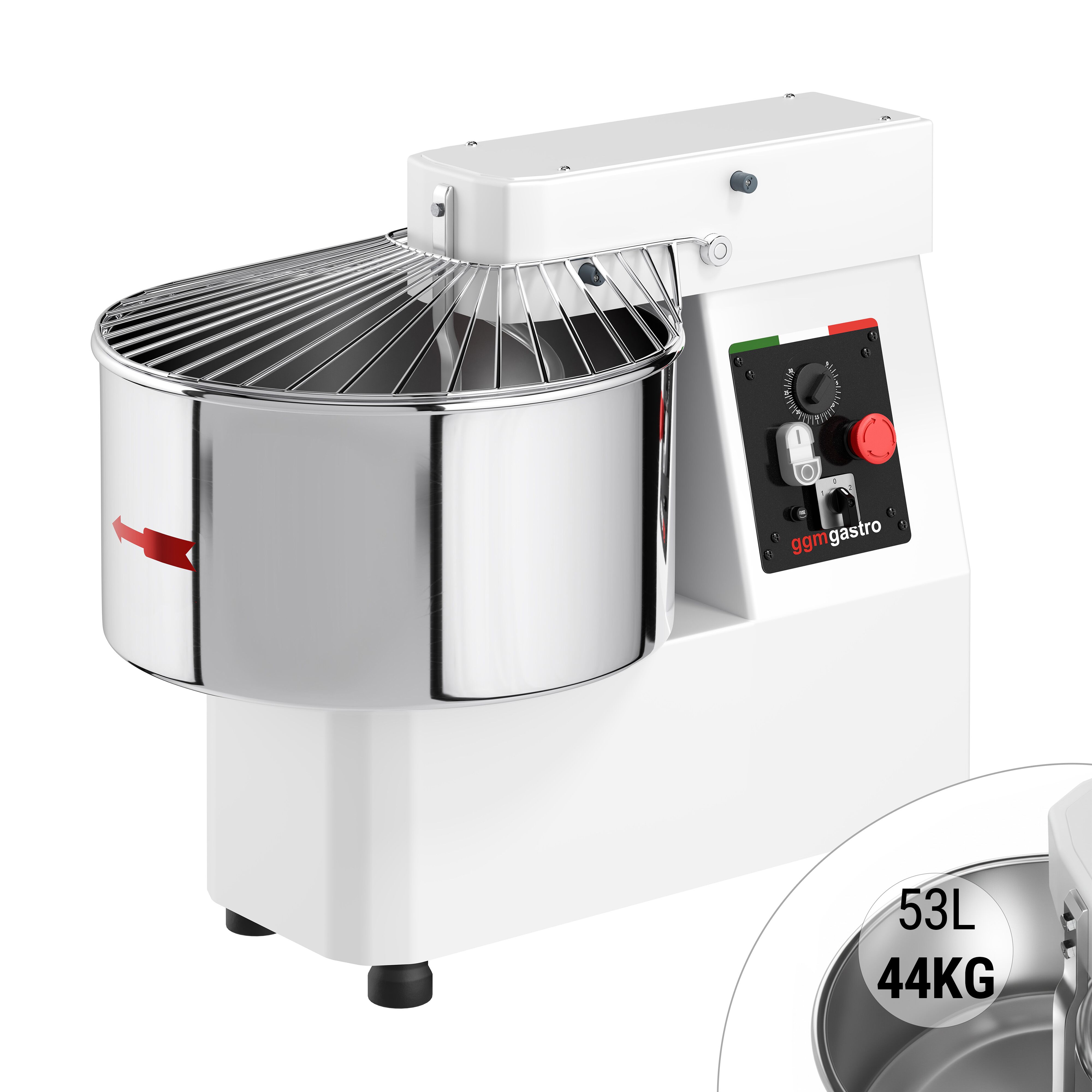 Spiraaltaignasegaja, 53l/44kg, fikseeritud pea