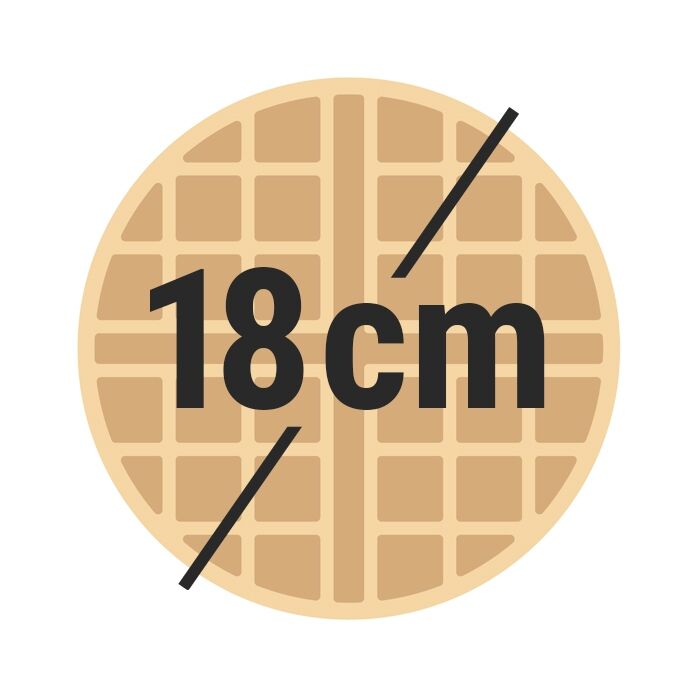 Vahvlimasin, Ø180mm