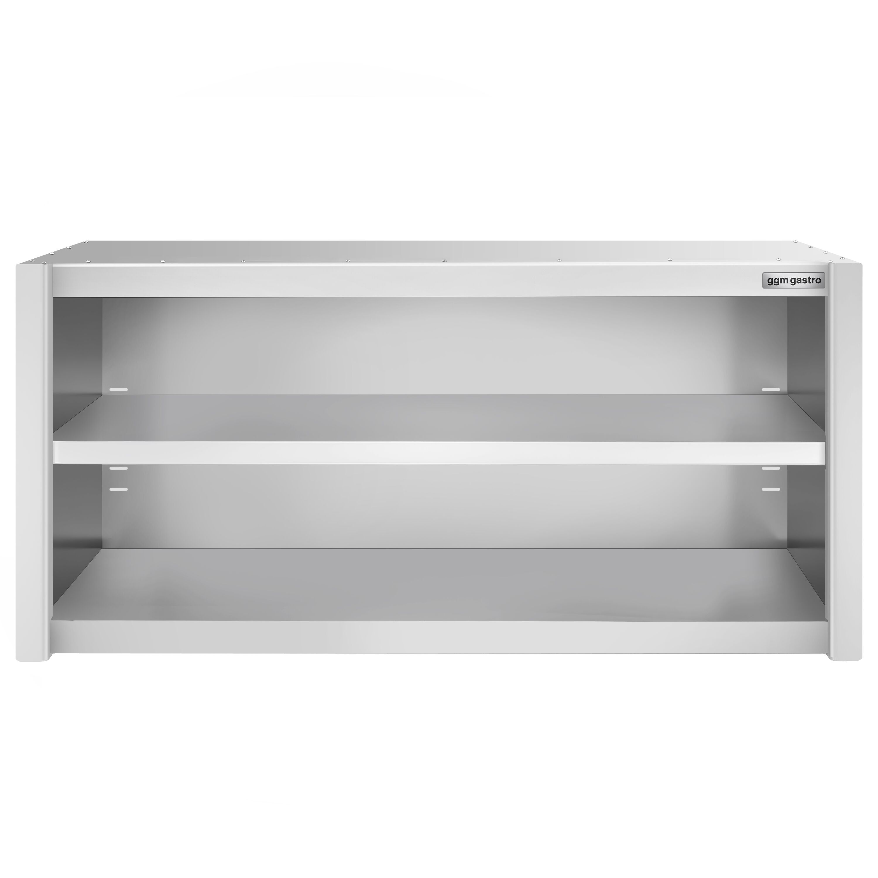 Roostevaba seinakapp 1400 × 400 × 650 mm, avatud