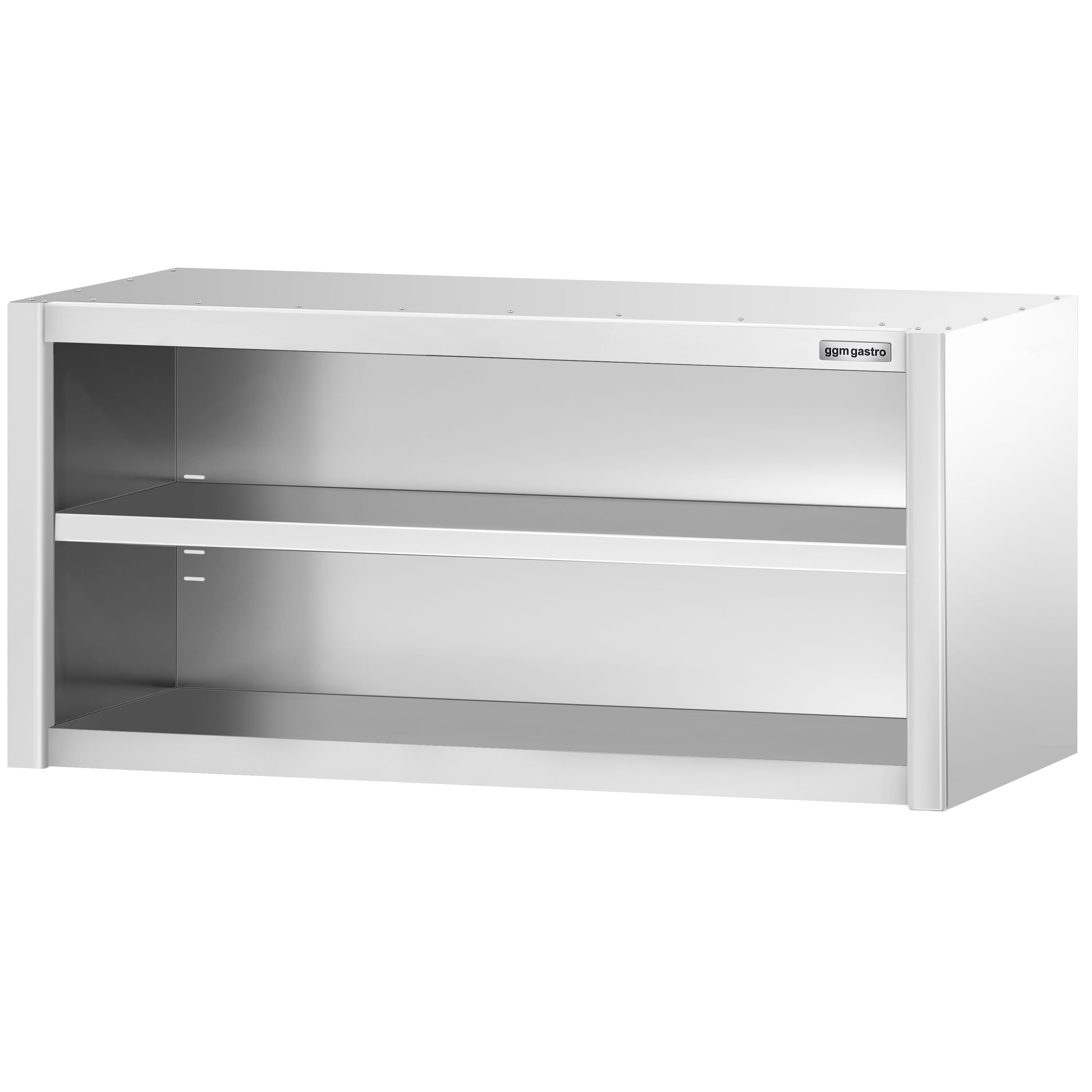 Roostevaba seinakapp 1400 × 400 × 650 mm, avatud
