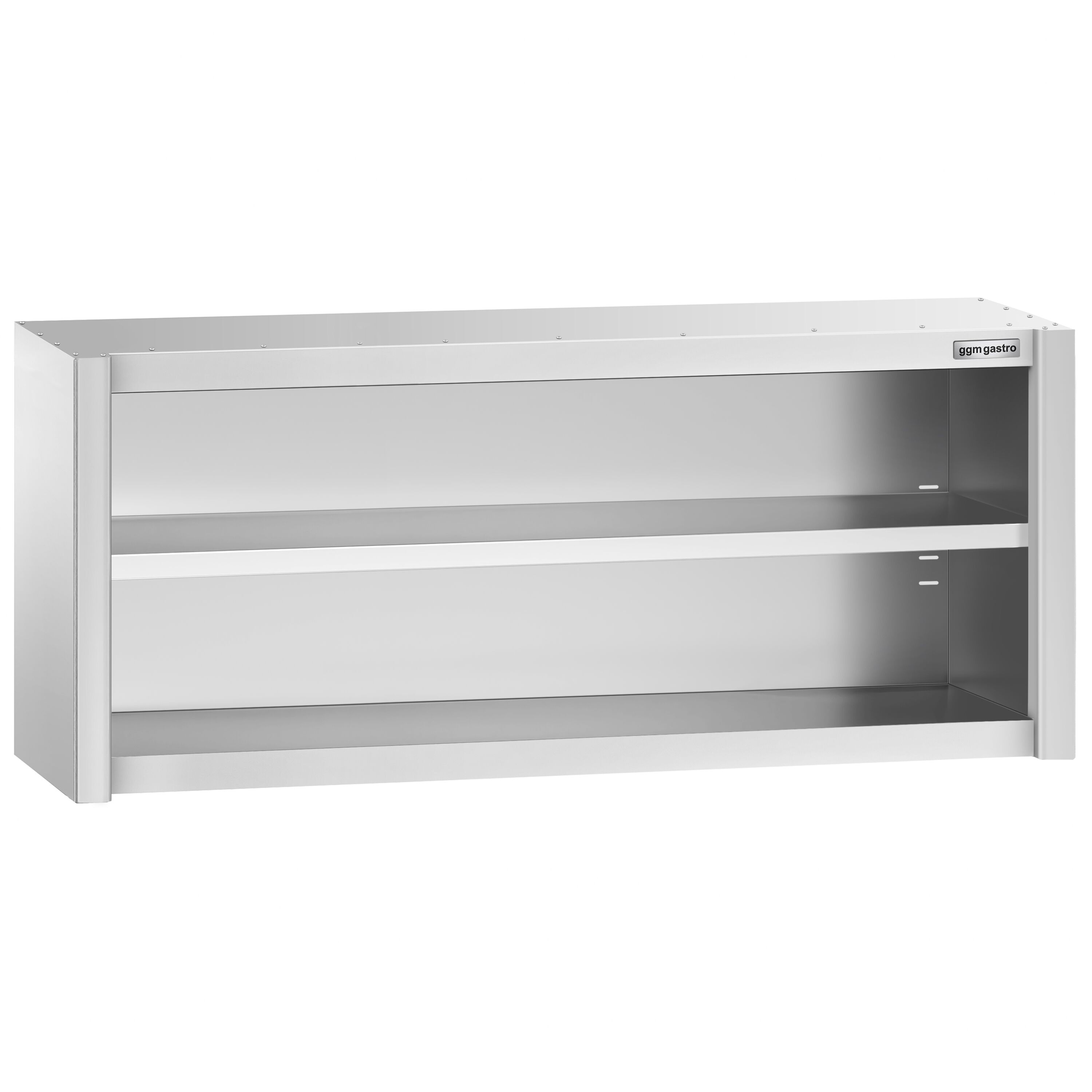 Roostevaba seinakapp 1600 × 400 × 650 mm, avatud
