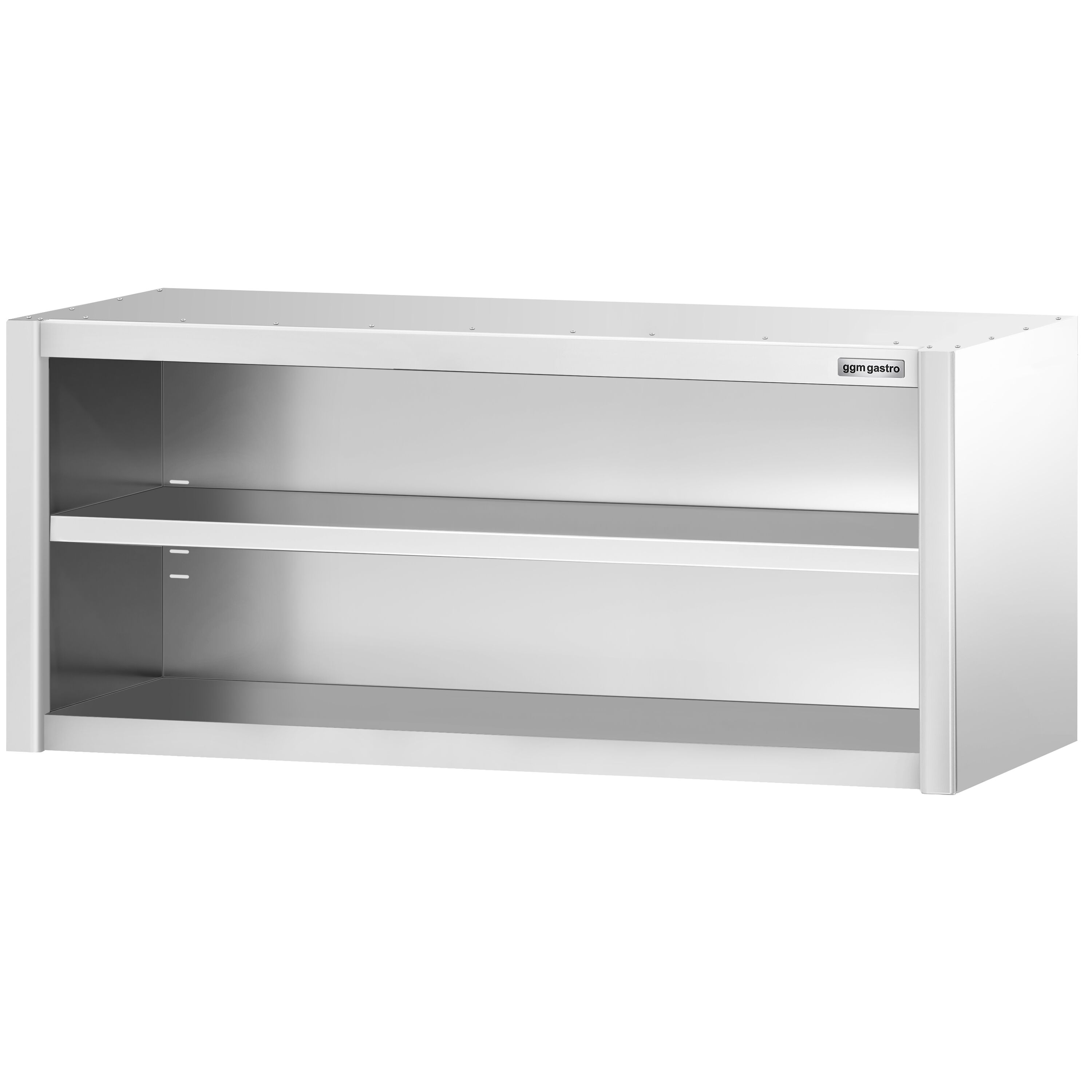 Roostevaba seinakapp 1600 × 400 × 650 mm, avatud