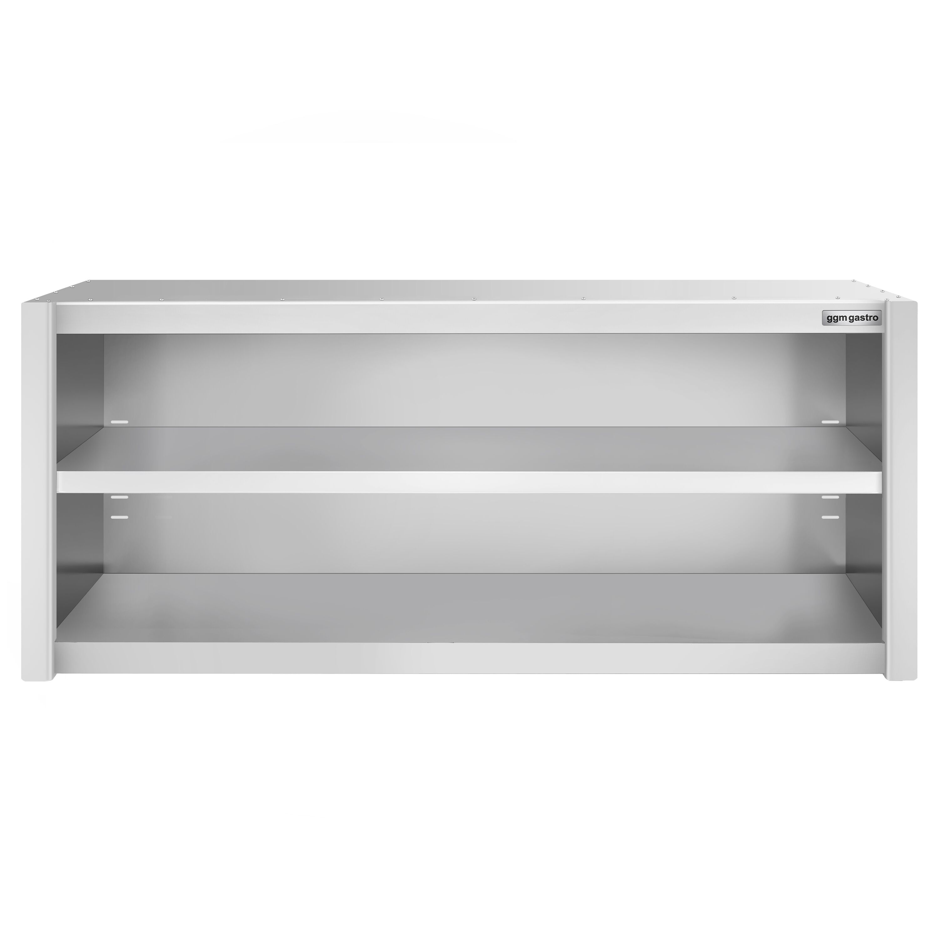 Roostevaba seinakapp 1800 × 400 × 650 mm, avatud