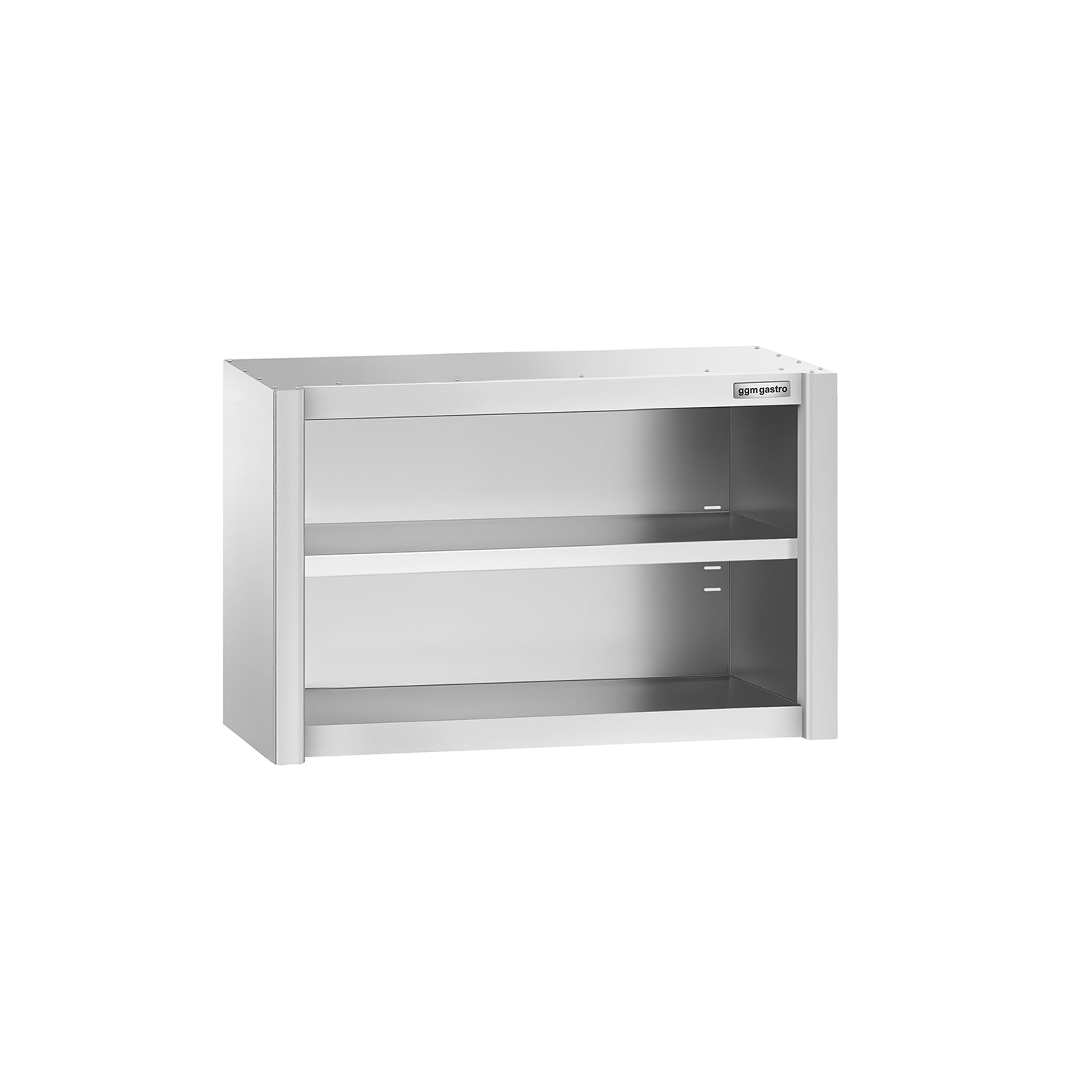 Roostevaba seinakapp 800 x 400 x 650 mm, avatud