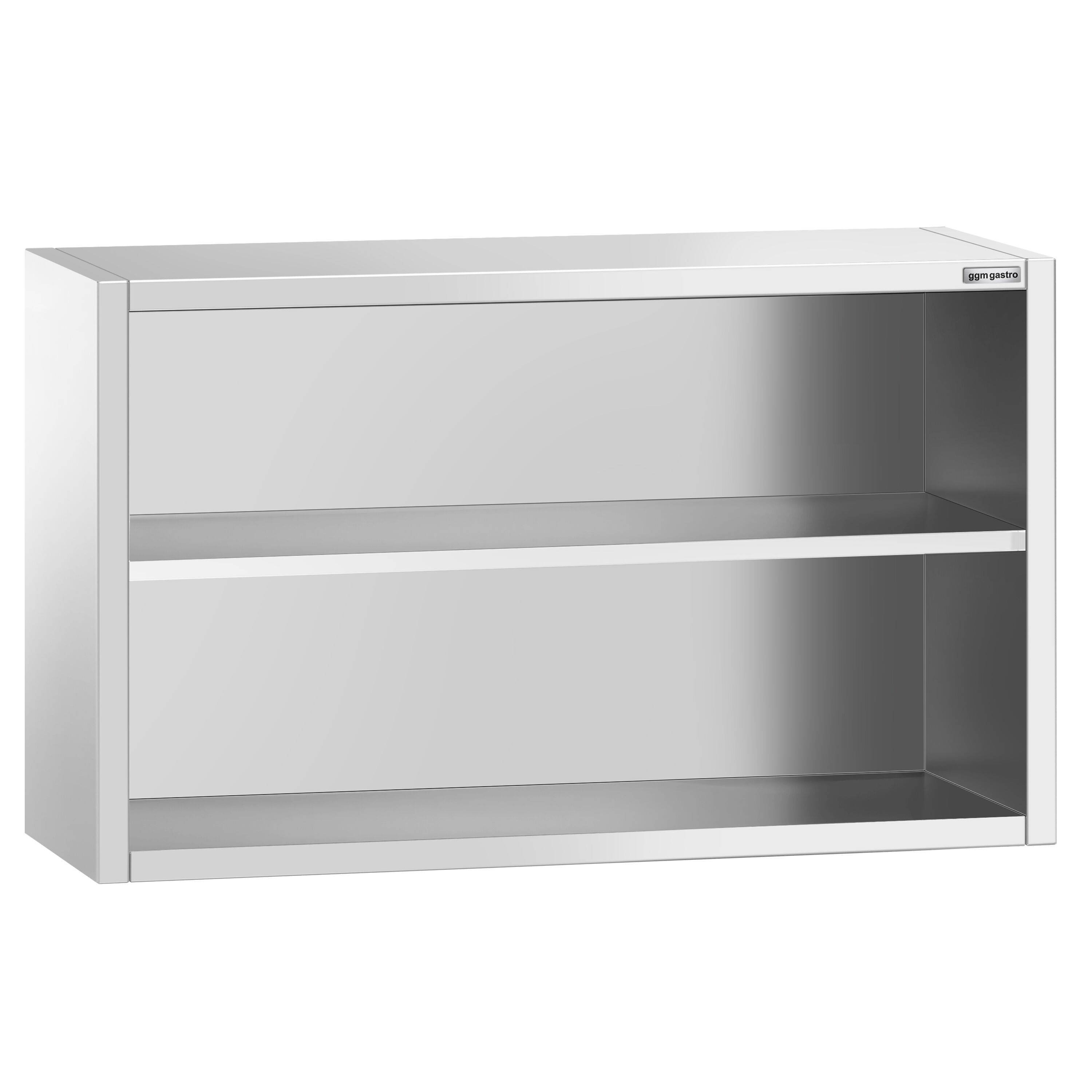 Roostevaba seinakapp 1200 × 400 × 800 mm, avatud